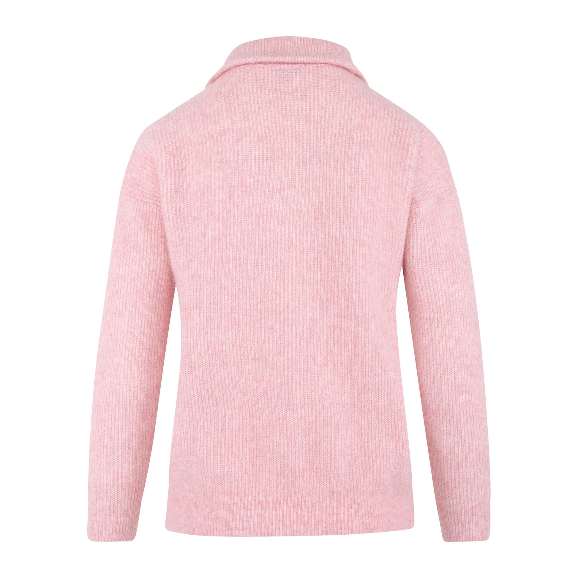 Urban Pioneers Female Alana Half-zip SWEATER BLUSH PINK