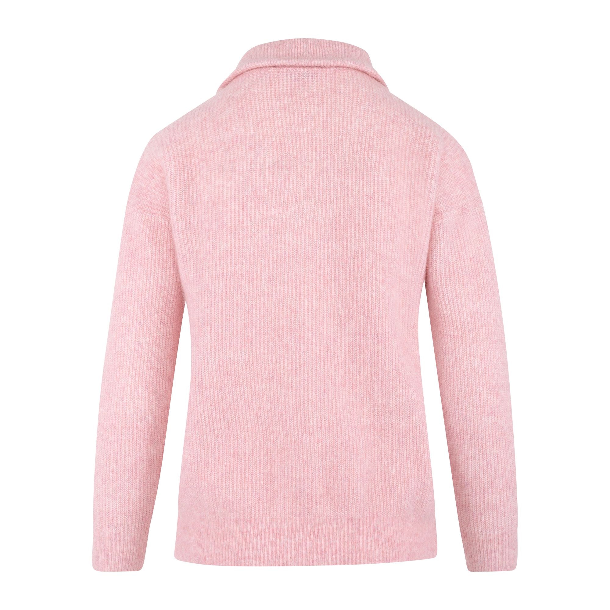 Urban Pioneers Female Alana Half-zip SWEATER BLUSH PINK