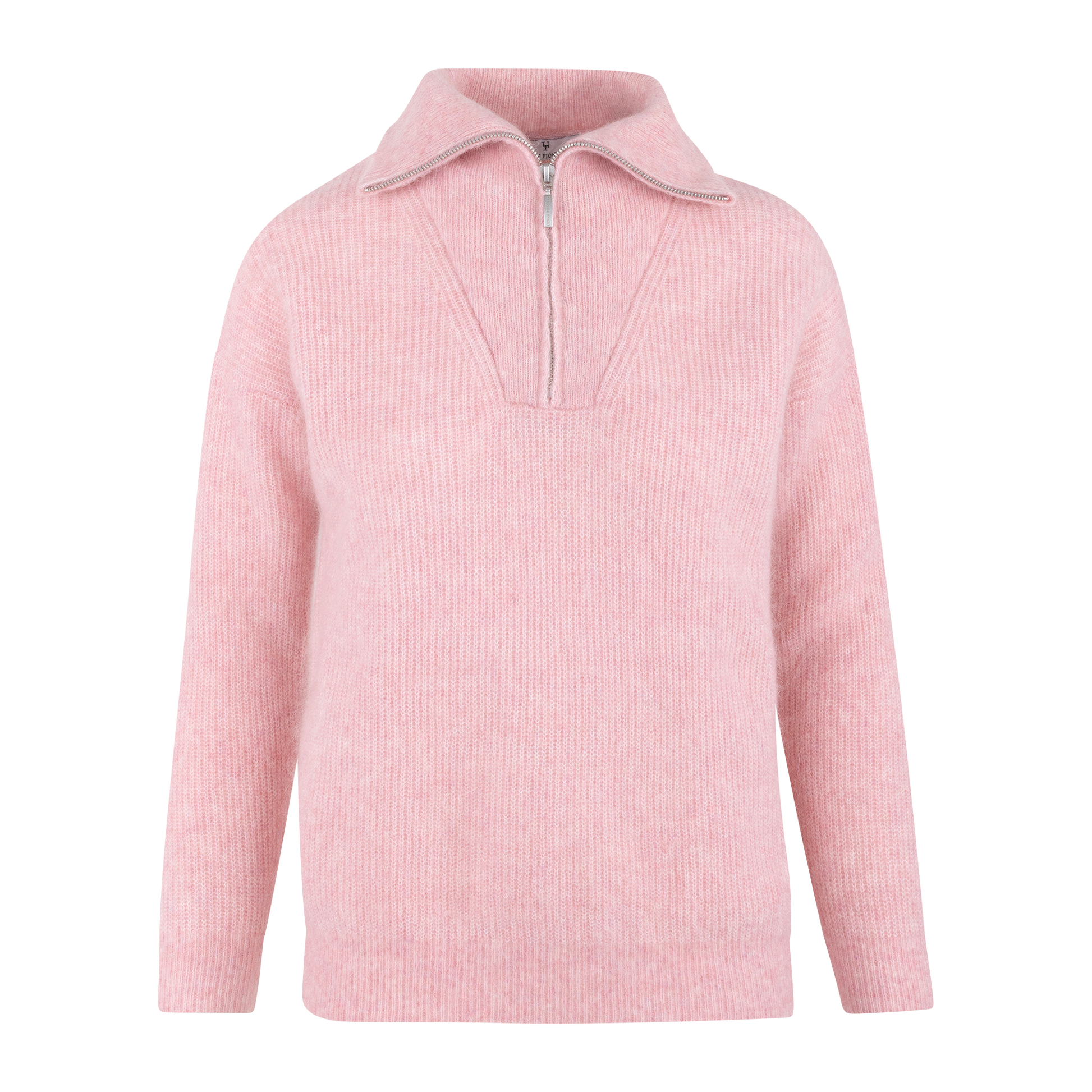 Urban Pioneers Female Alana Half-zip SWEATER BLUSH PINK