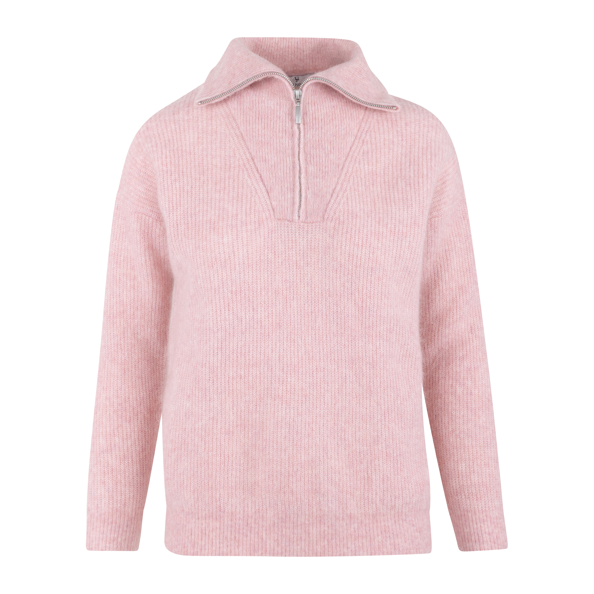 Urban Pioneers Female Alana Half-zip SWEATER BLUSH PINK