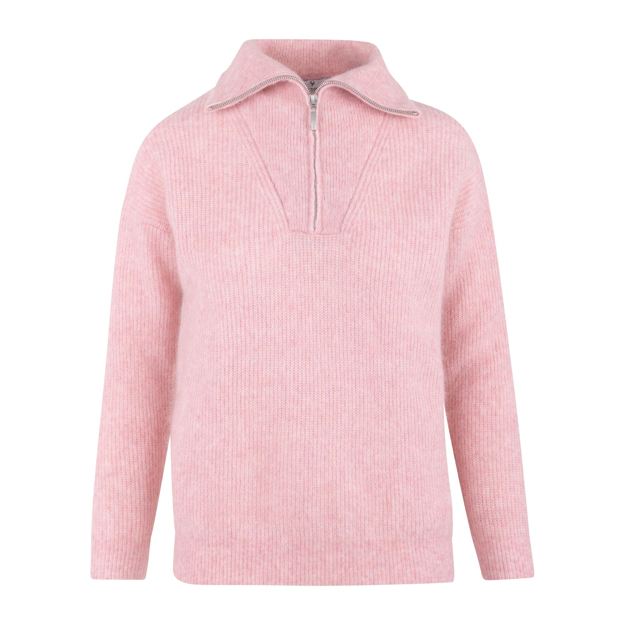 Urban Pioneers Female Alana Half-zip SWEATER BLUSH PINK