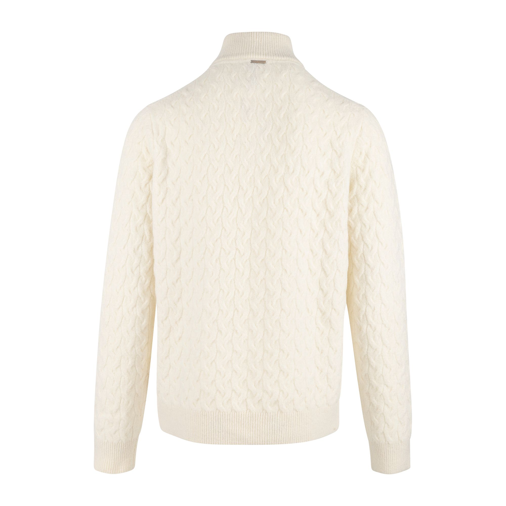 Urban Pioneers Male Aston Half-zip SWEATER CREAM