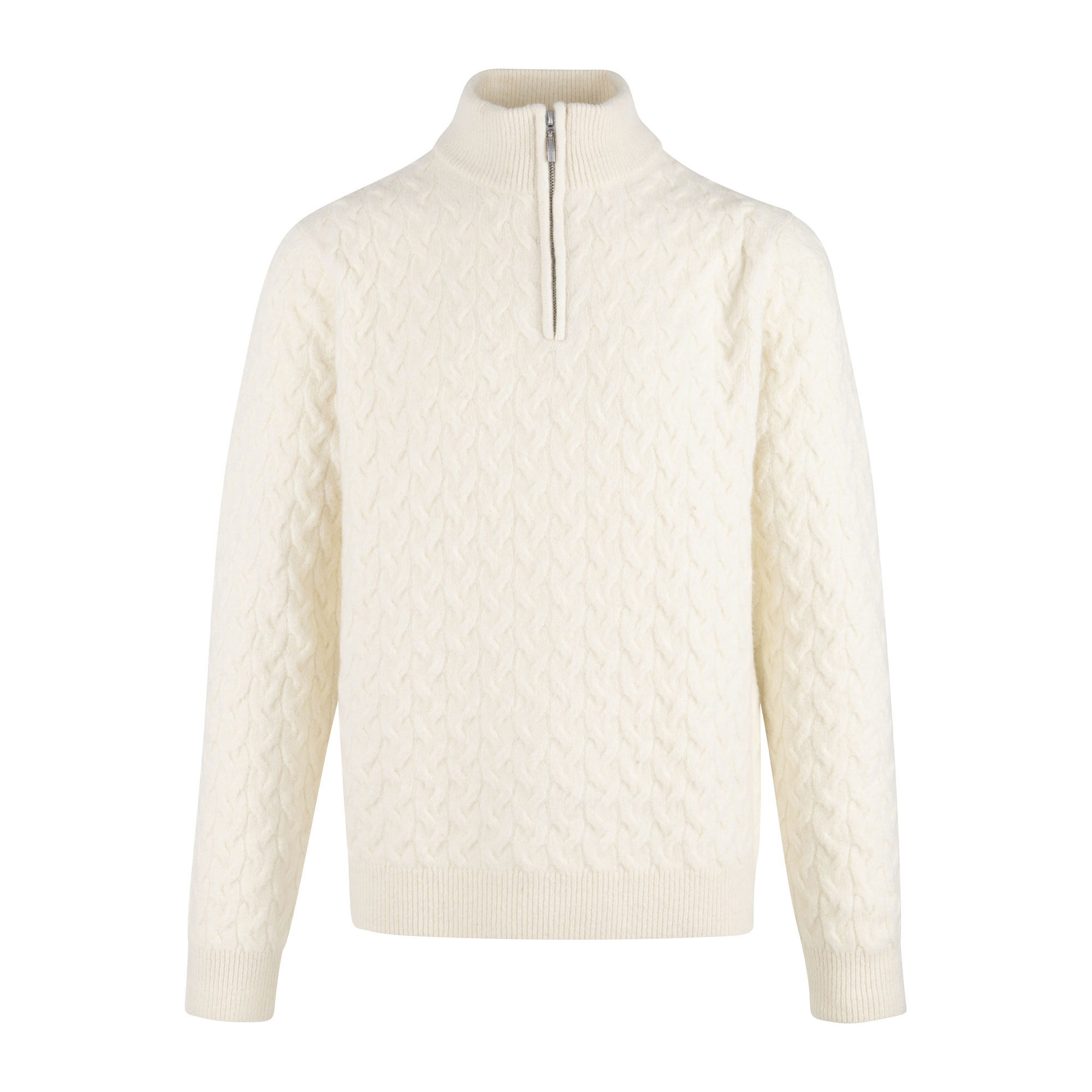 Urban Pioneers Male Aston Half-zip SWEATER CREAM