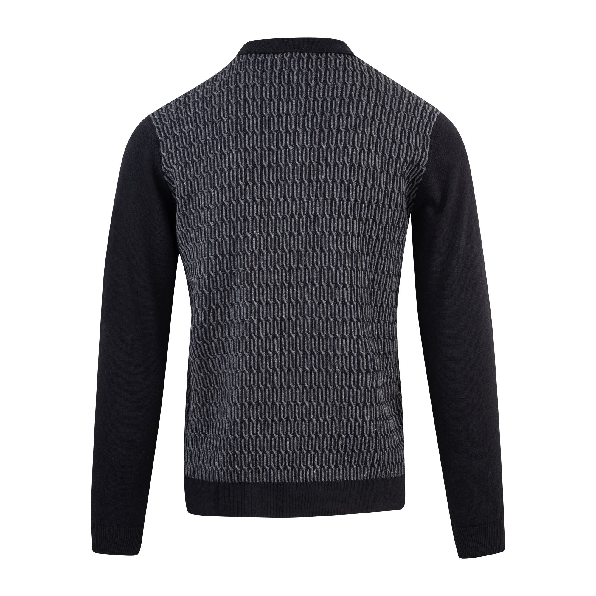 Urban Pioneers Male Balin Half-zip SWEATER BLACK