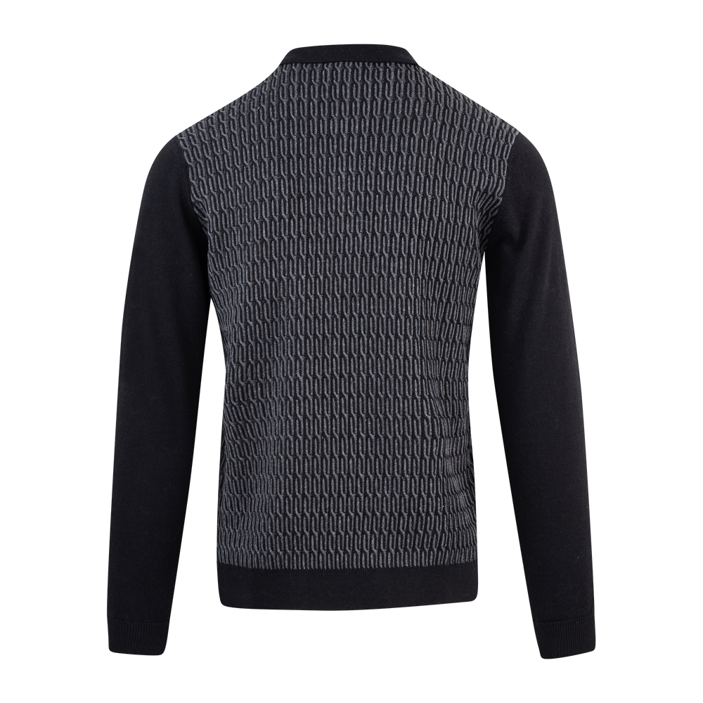 Urban Pioneers Male Balin Half-zip SWEATER BLACK