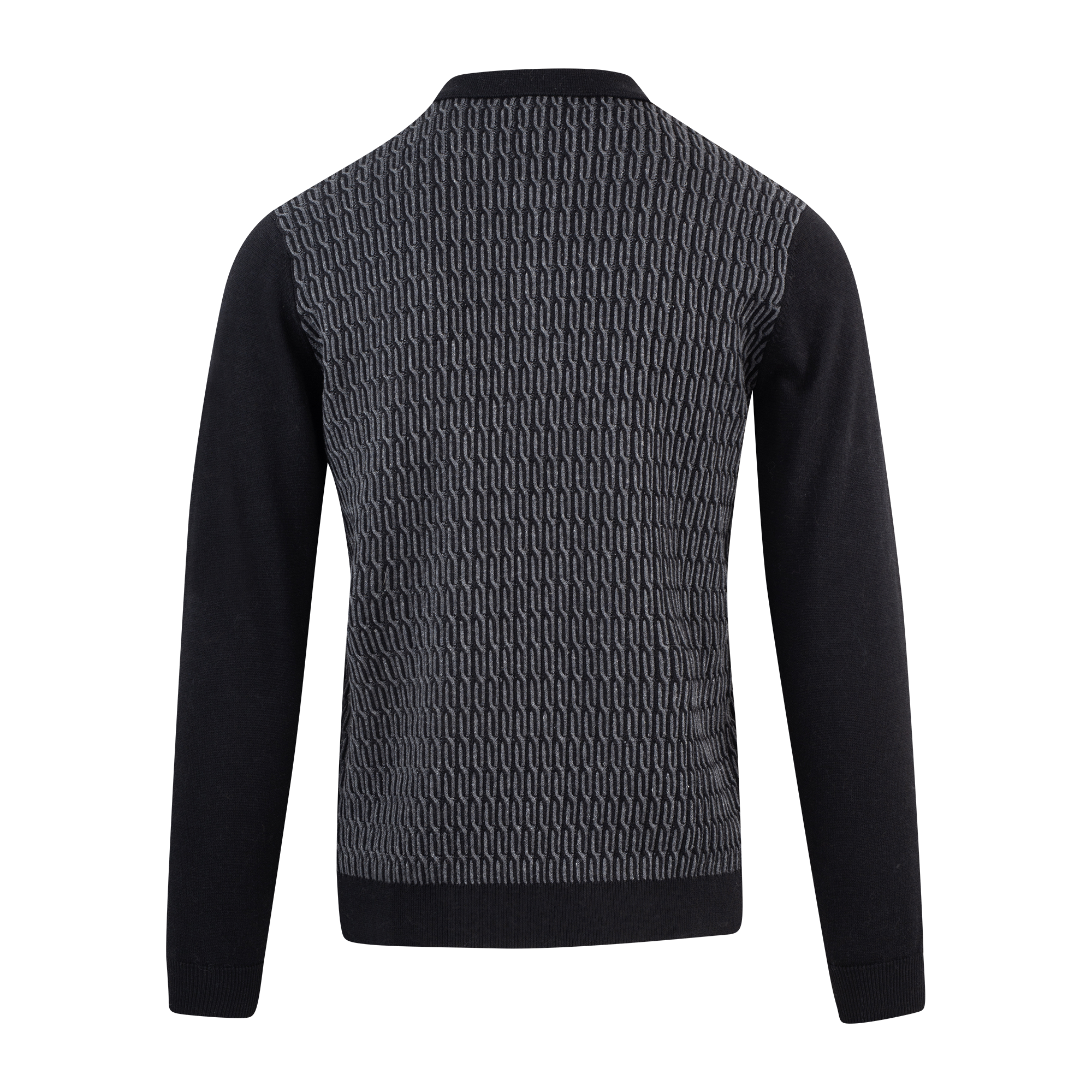 Urban Pioneers Male Balin Half-zip SWEATER BLACK