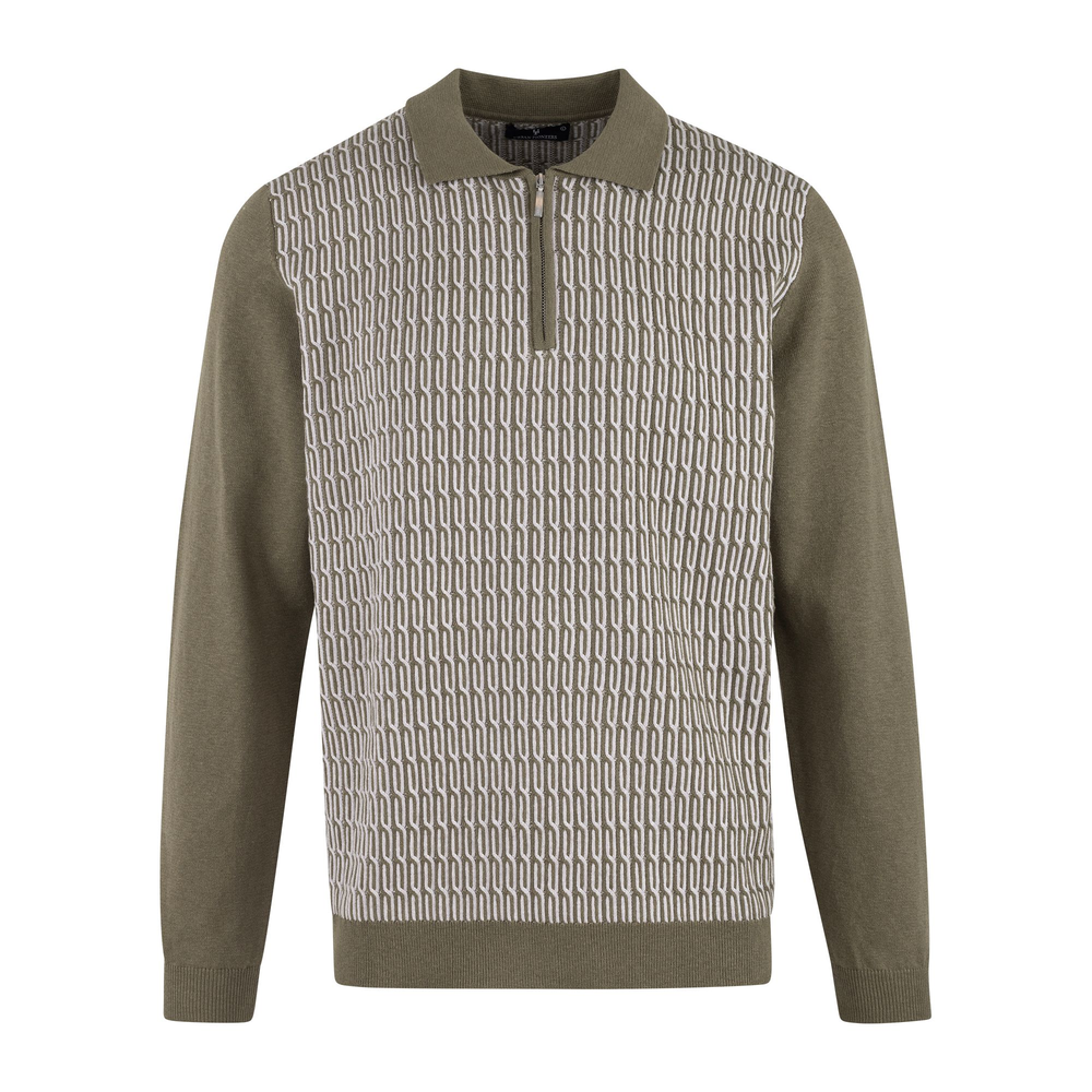 Urban Pioneers Male Balin Half-zip SWEATER DUSTY OLIVE