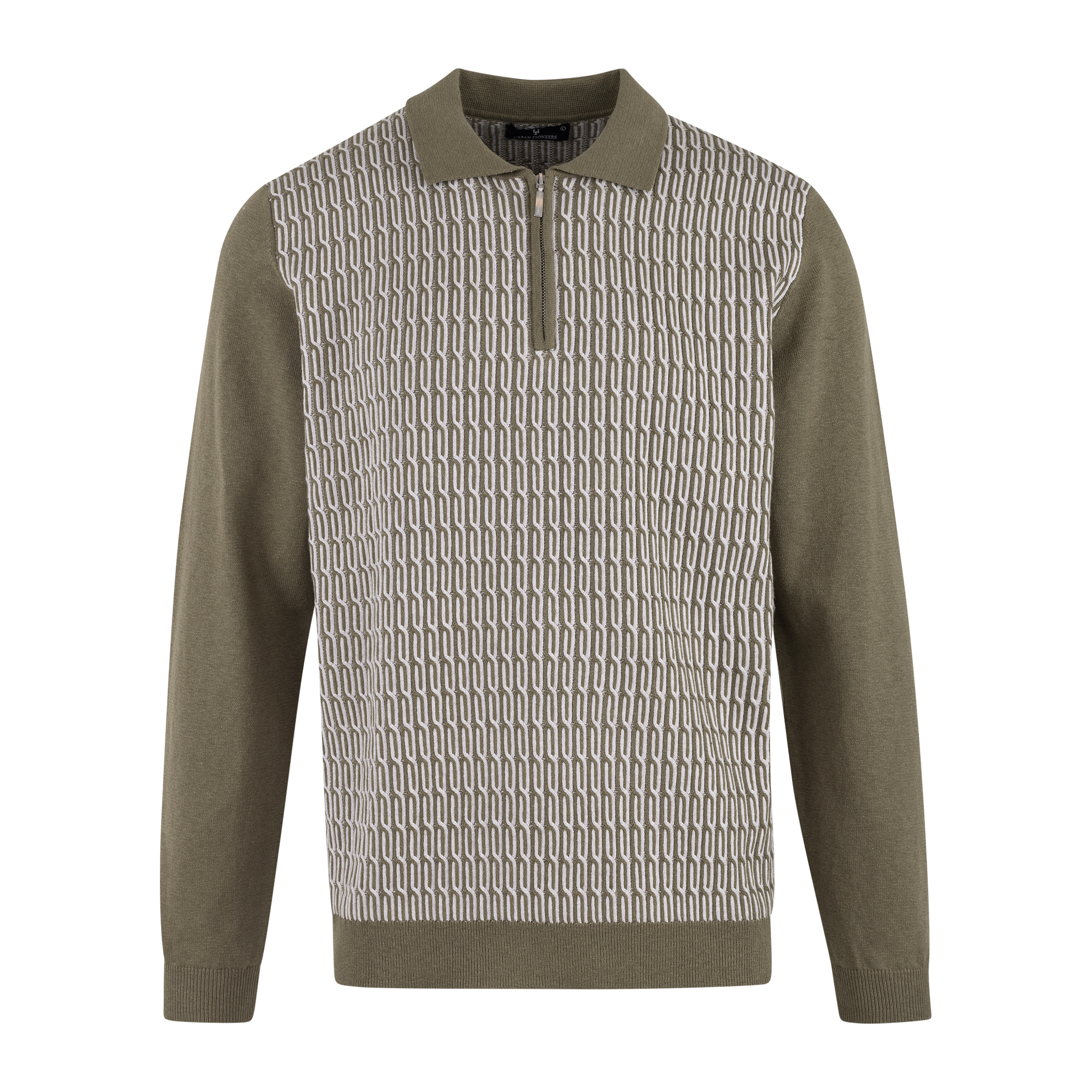 Urban Pioneers Male Balin Half-zip SWEATER DUSTY OLIVE