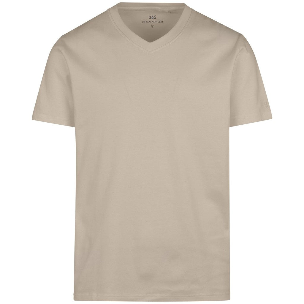 Urban Pioneers Male Bruno V-neck Tee T-SHIRT LIGHT SAND