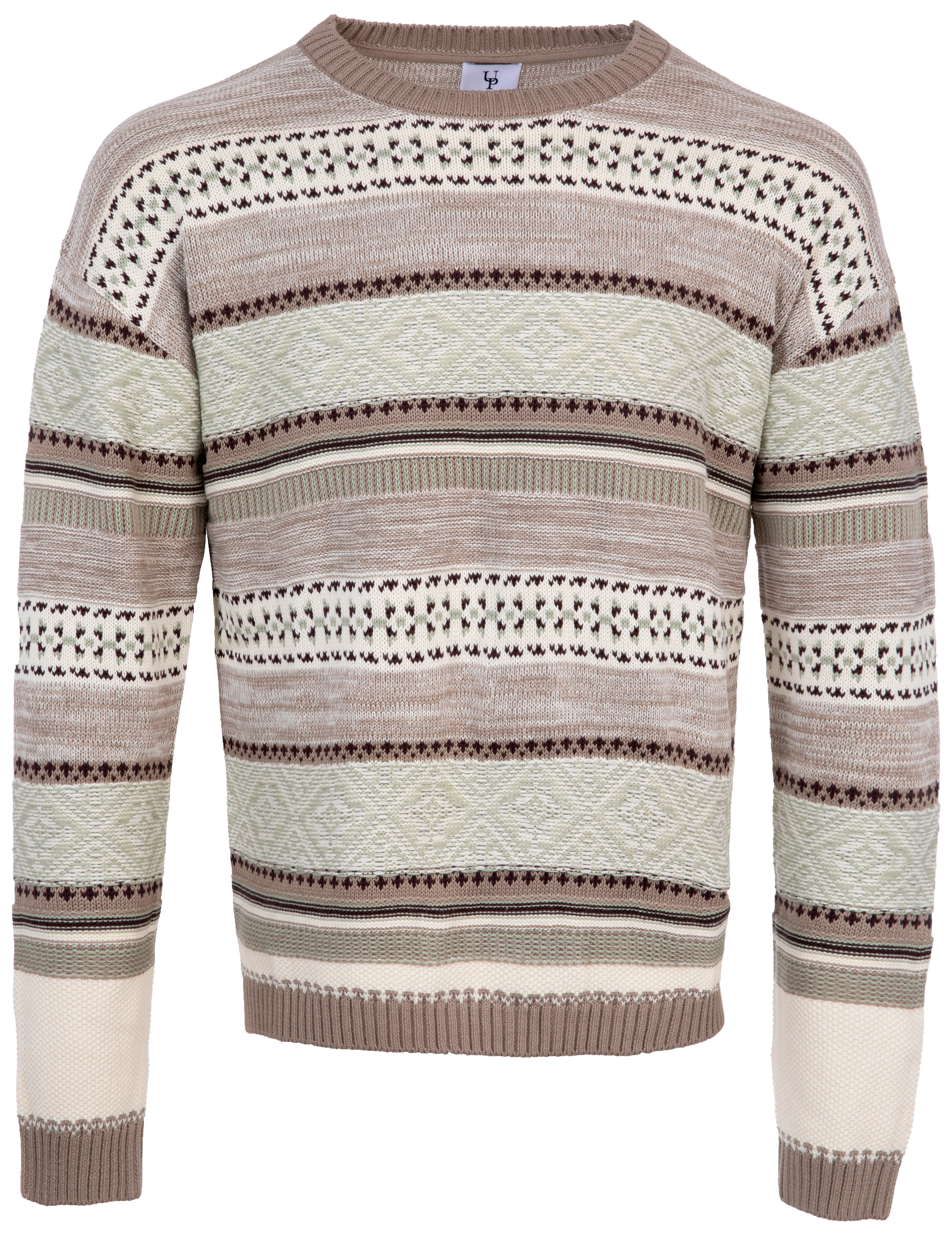 Urban Pioneers Male Caleb Sweater SWEATER GREEN MULTI