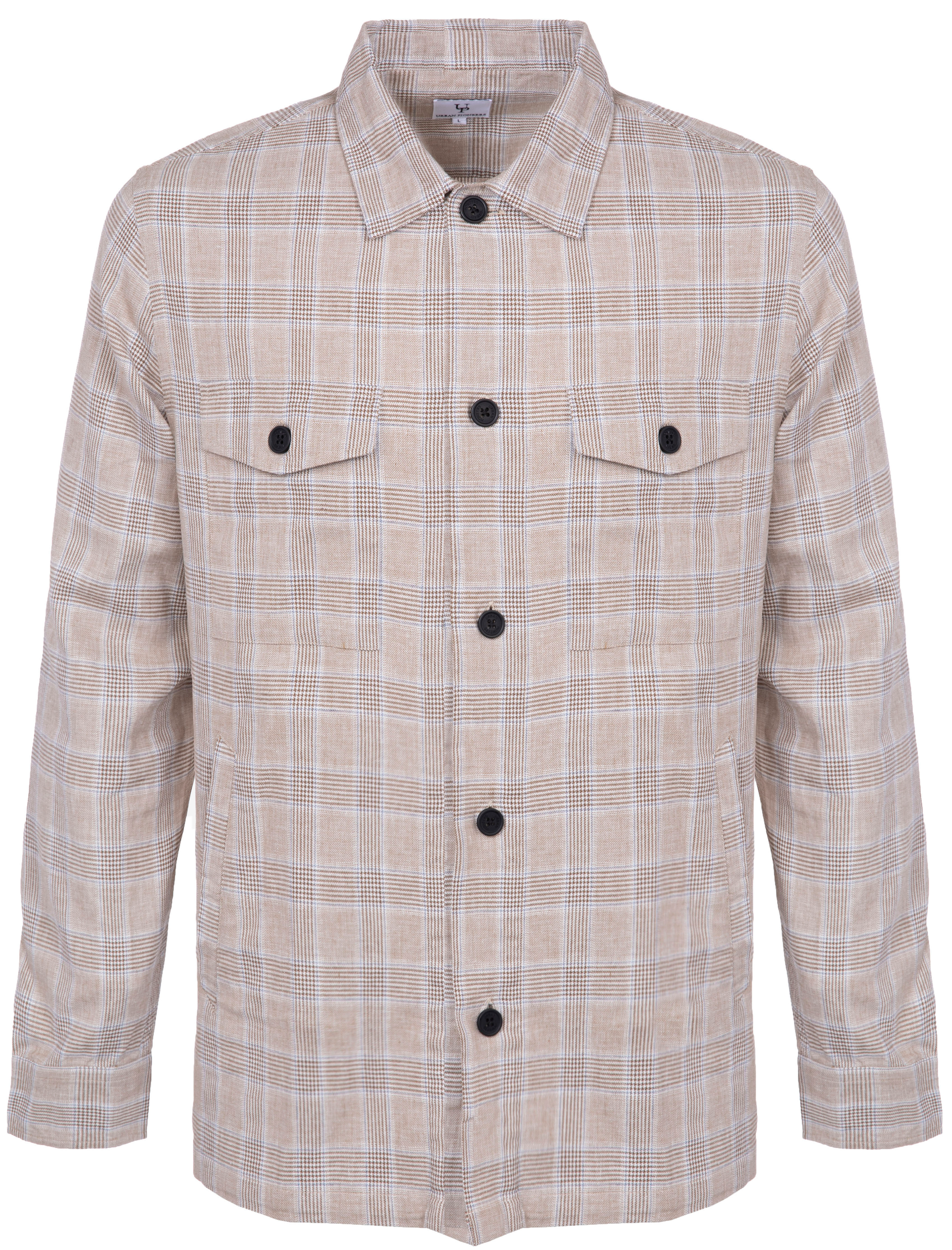 Urban Pioneers Male Ciro Overshirt OVERSHIRT SAND CHECK
