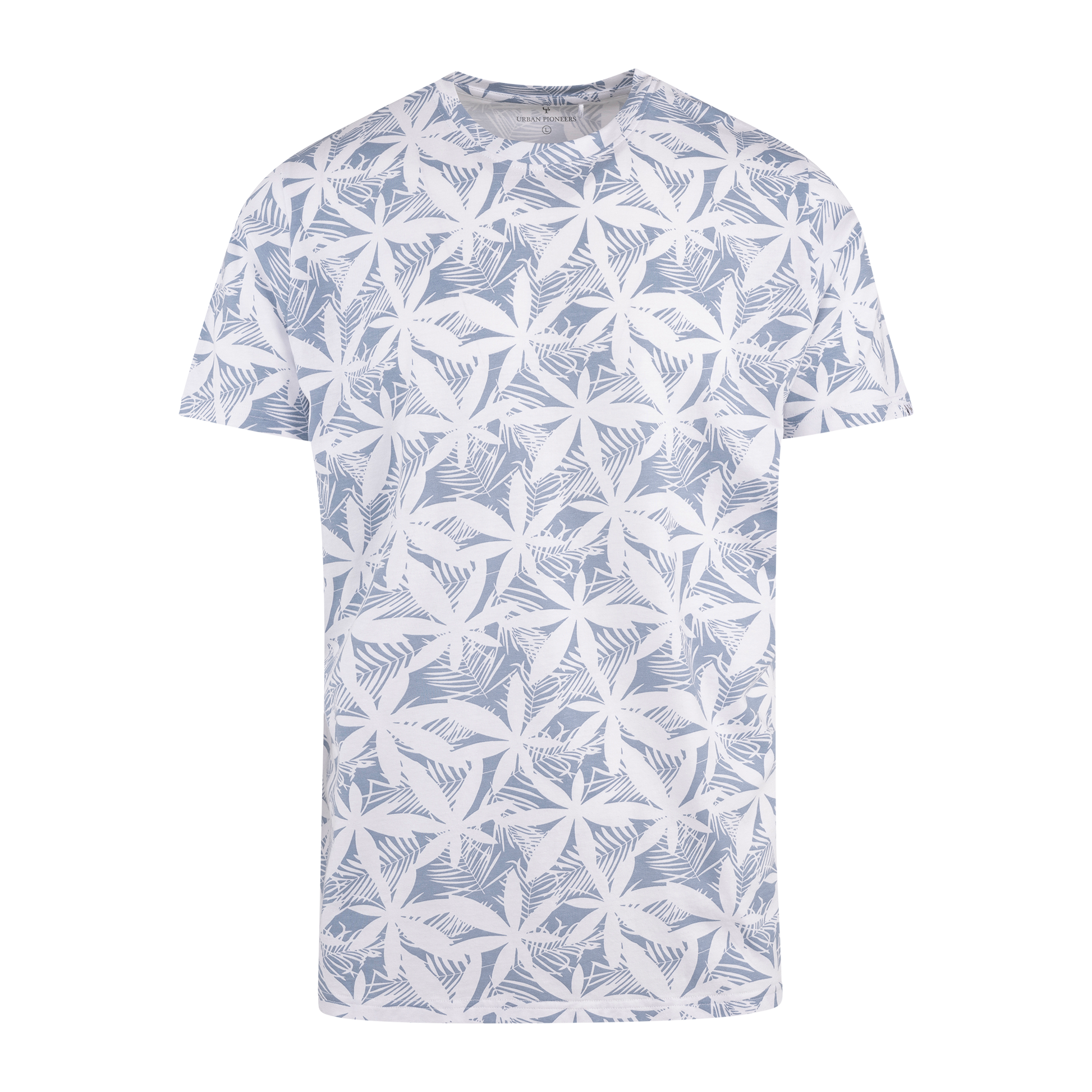 Urban Pioneers Male Clyde Tee T-SHIRT DUSTY BLUE AOP