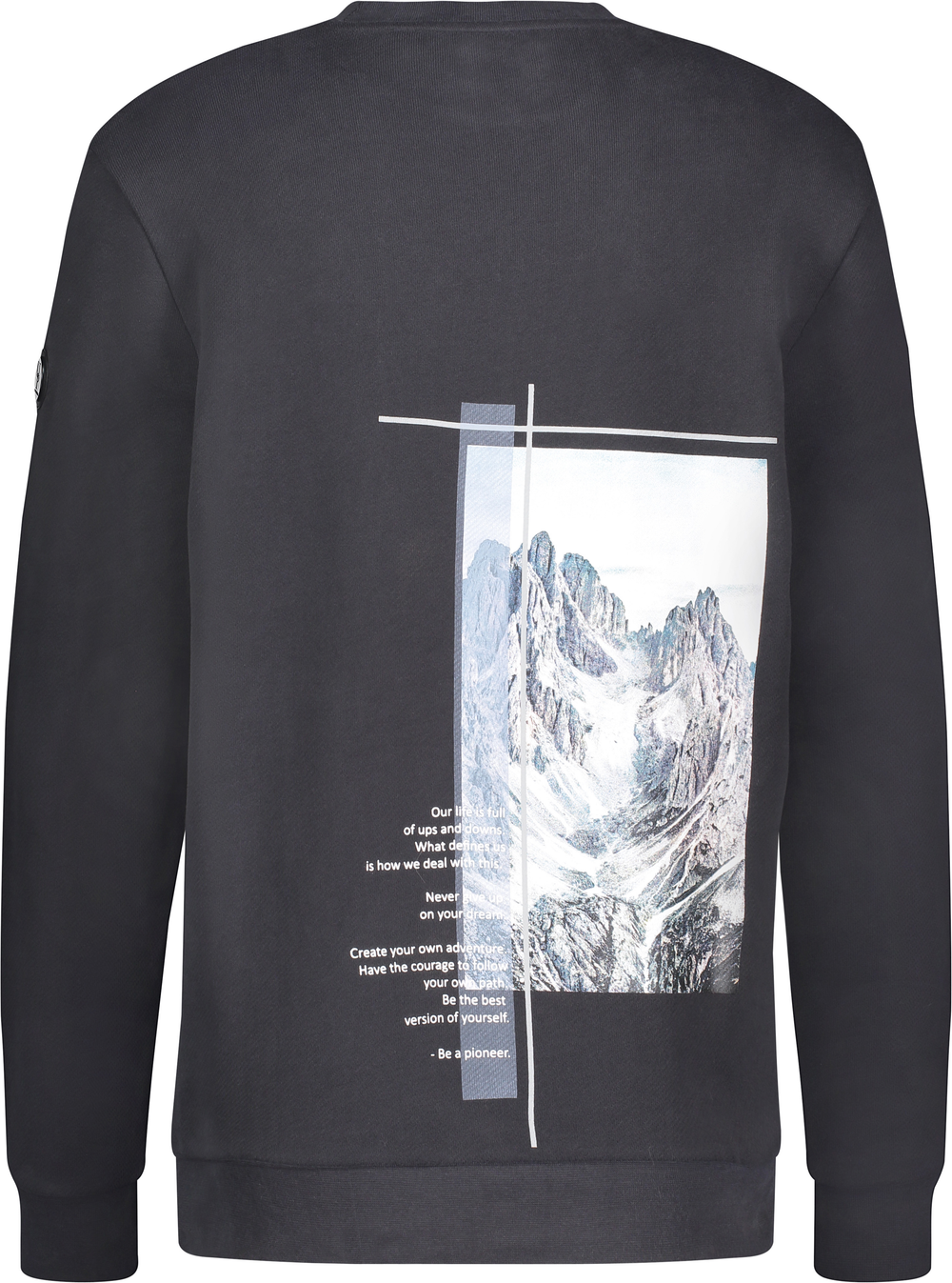 Urban Pioneers Male Crew Sweatshirt SWEATER WASHED BLACK