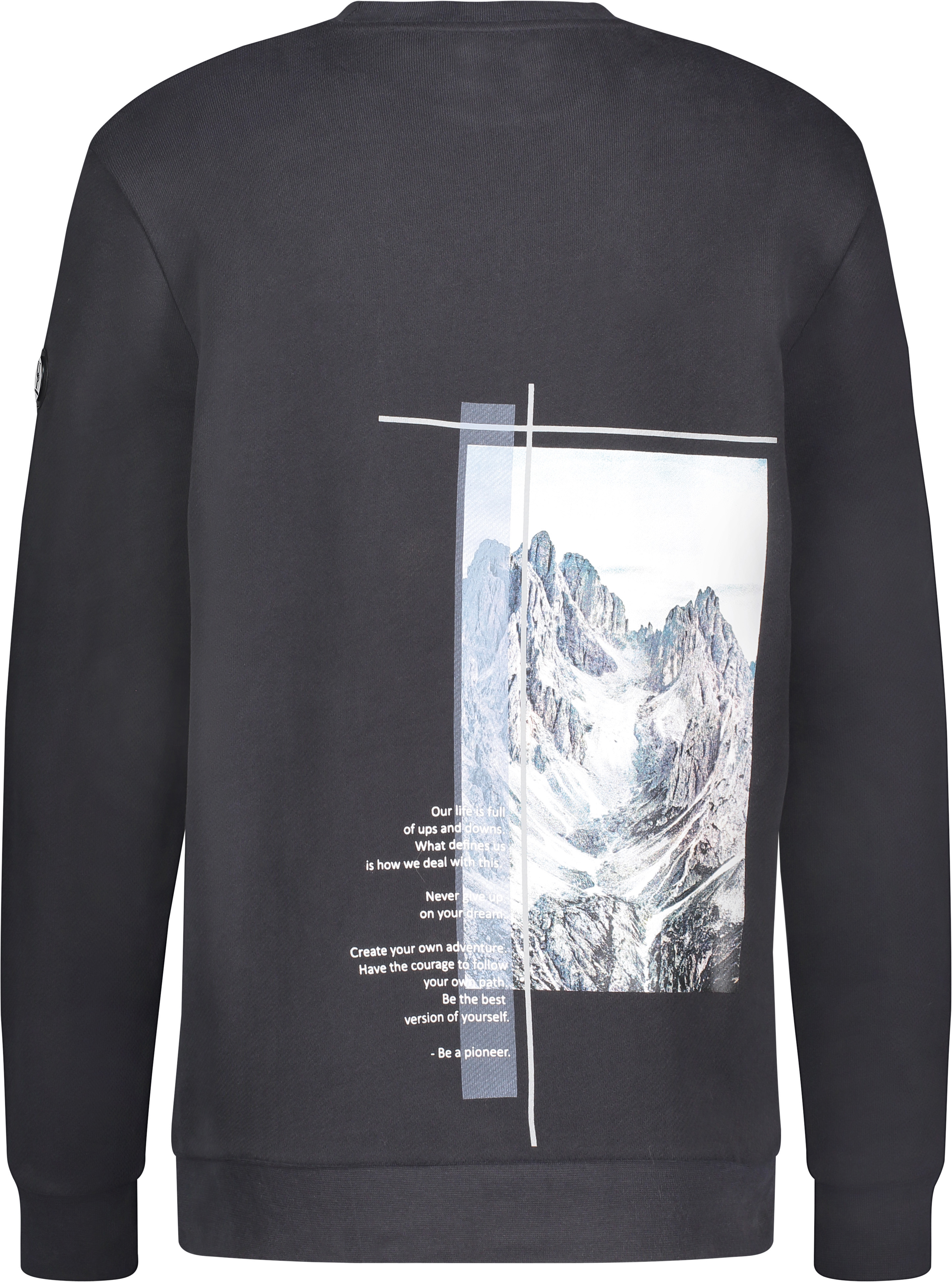 Urban Pioneers Male Crew Sweatshirt SWEATER WASHED BLACK