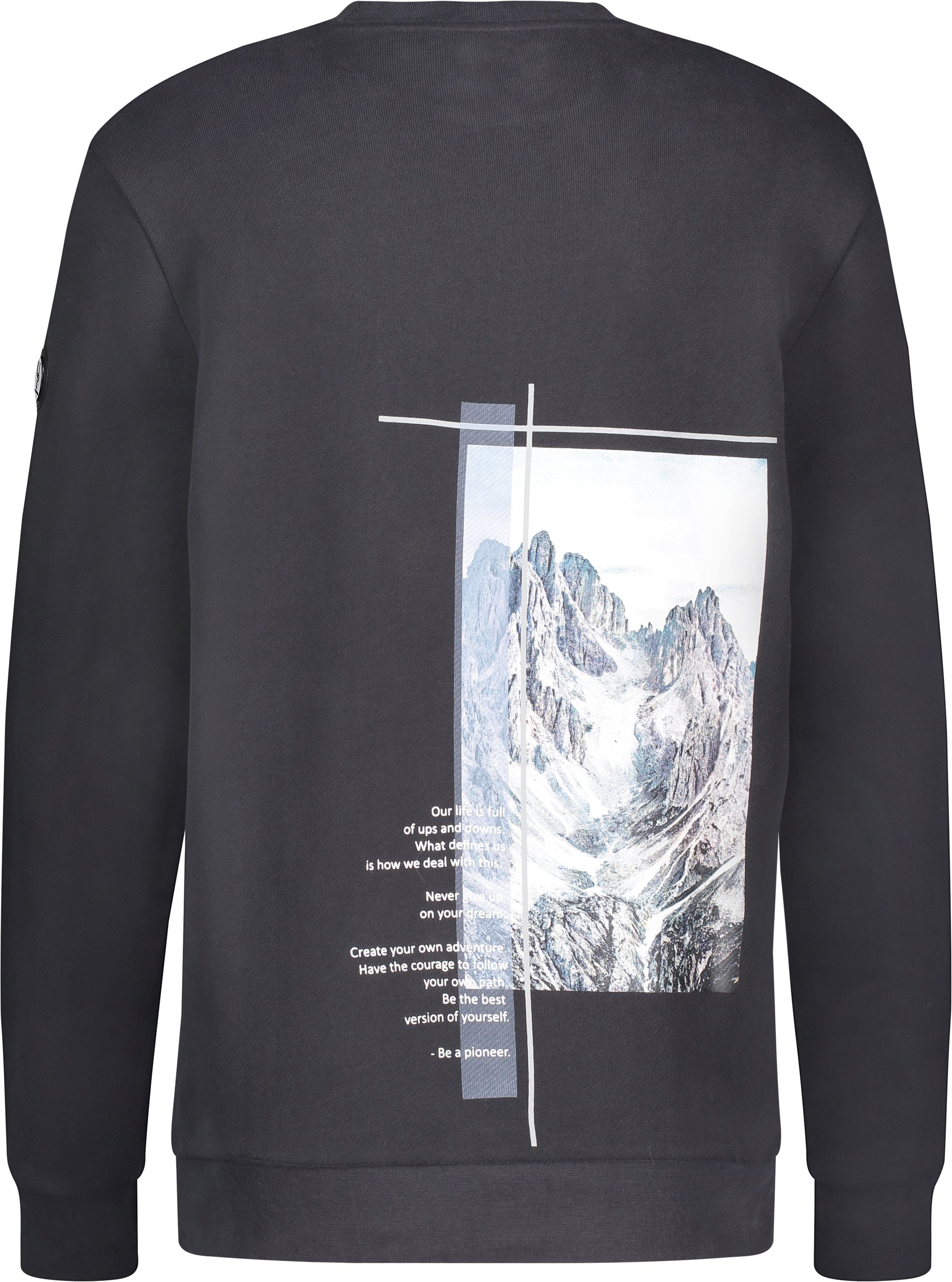 Urban Pioneers Male Crew Sweatshirt SWEATER WASHED BLACK