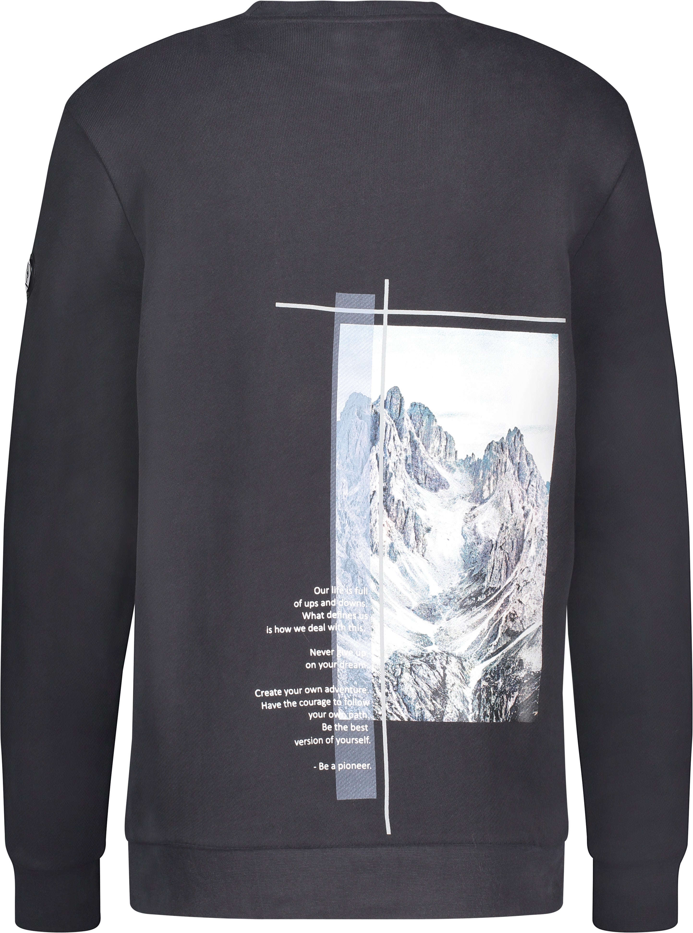 Urban Pioneers Male Crew Sweatshirt SWEATER WASHED BLACK