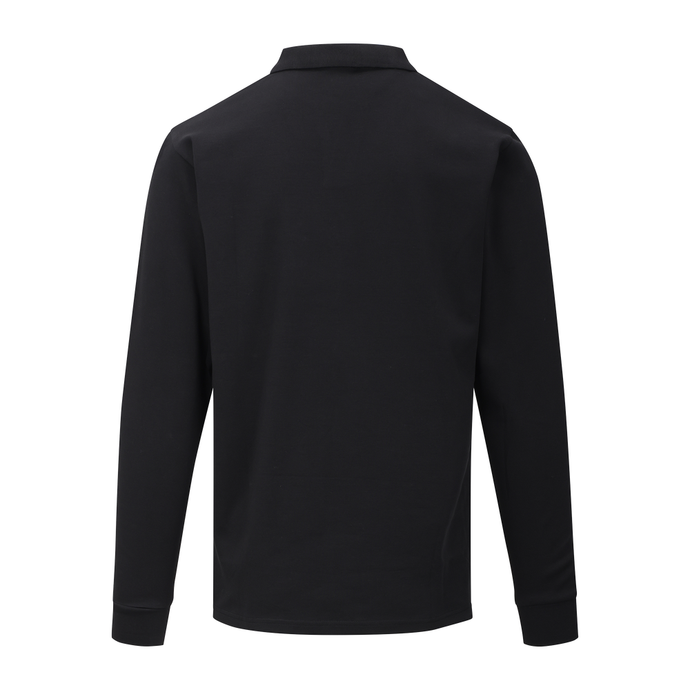 Urban Pioneers Male Dani LS Pique PIQUE BLACK