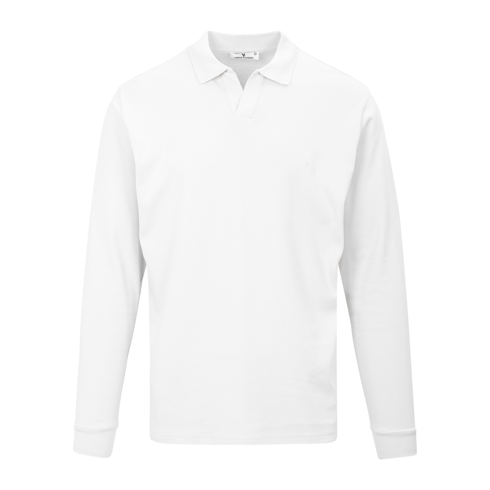 Urban Pioneers Male Dani LS Pique PIQUE WHITE