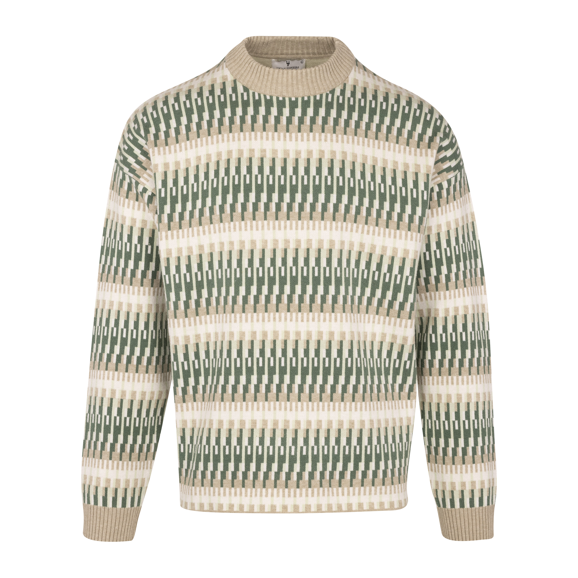 Urban Pioneers Male Dino Sweater SWEATER GREEN MULTI