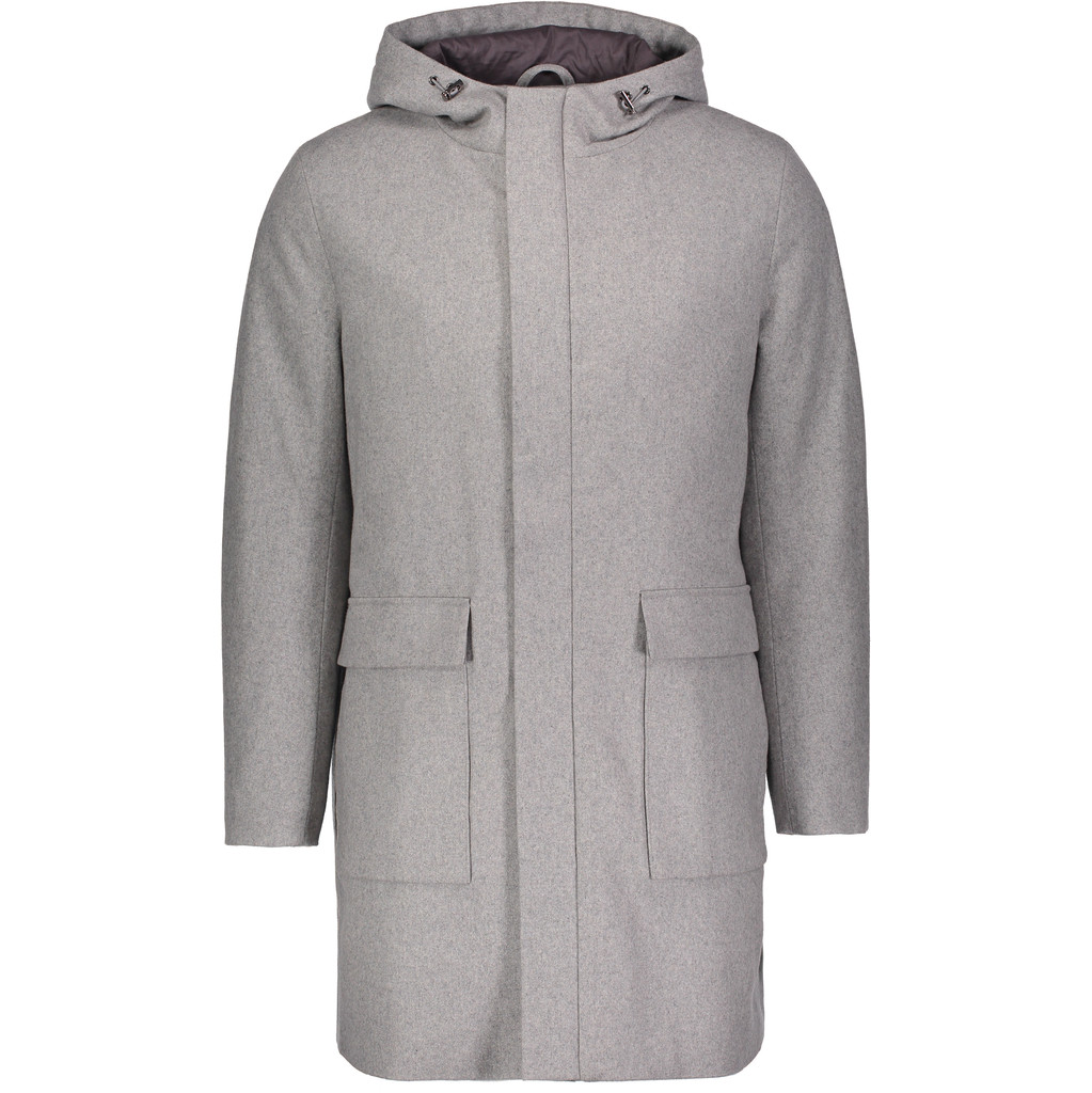 Urban Pioneers Male Donnie Wool Parka PARKA LIGHT GREY MELANGE