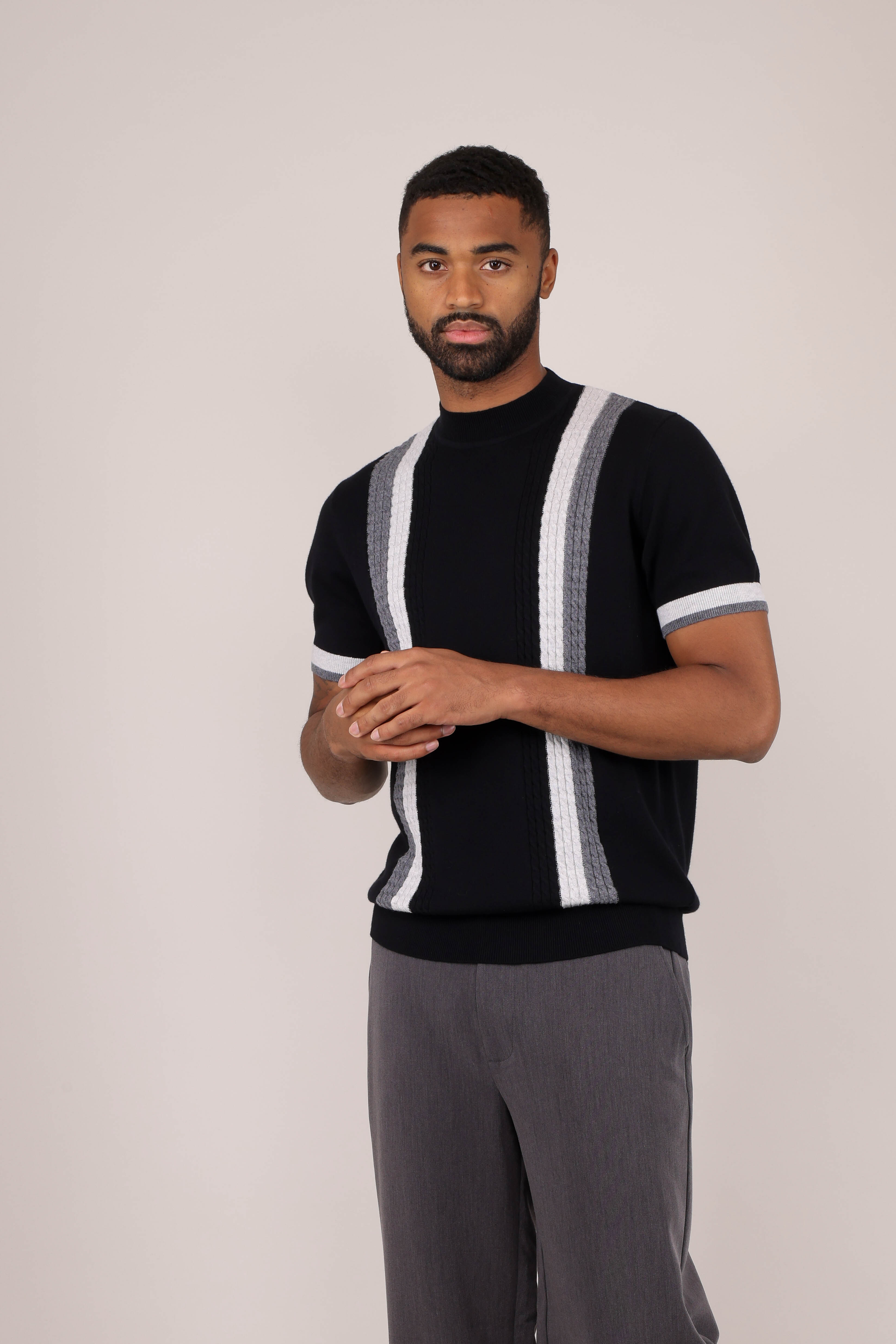 Urban Pioneers Male Duke Tee T-SHIRT BLACK MULTI
