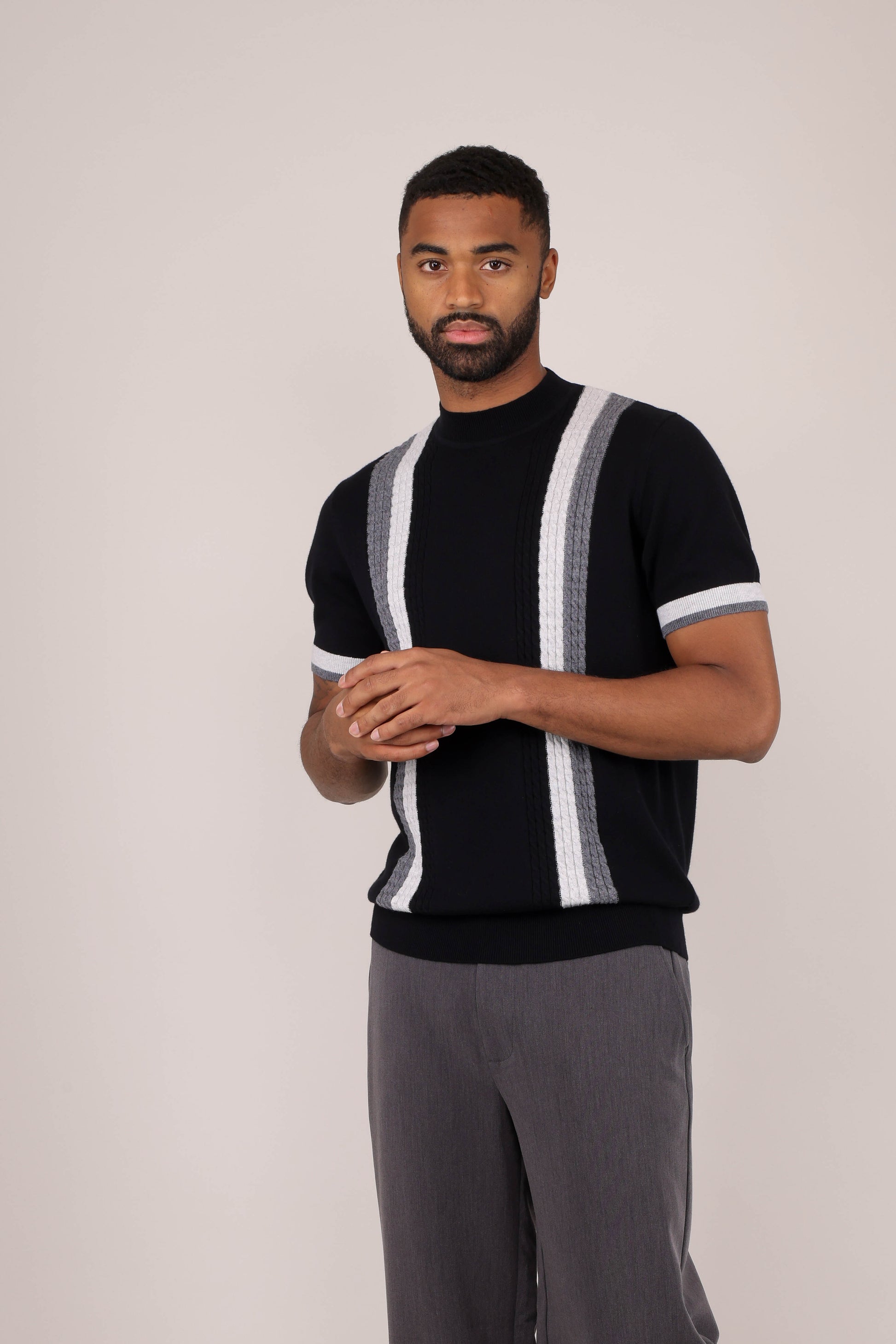 Urban Pioneers Male Duke Tee T-SHIRT BLACK MULTI