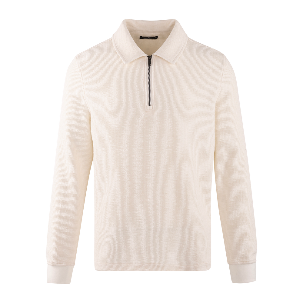 Urban Pioneers Male Emanuel Half-zip SWEATER CREAM