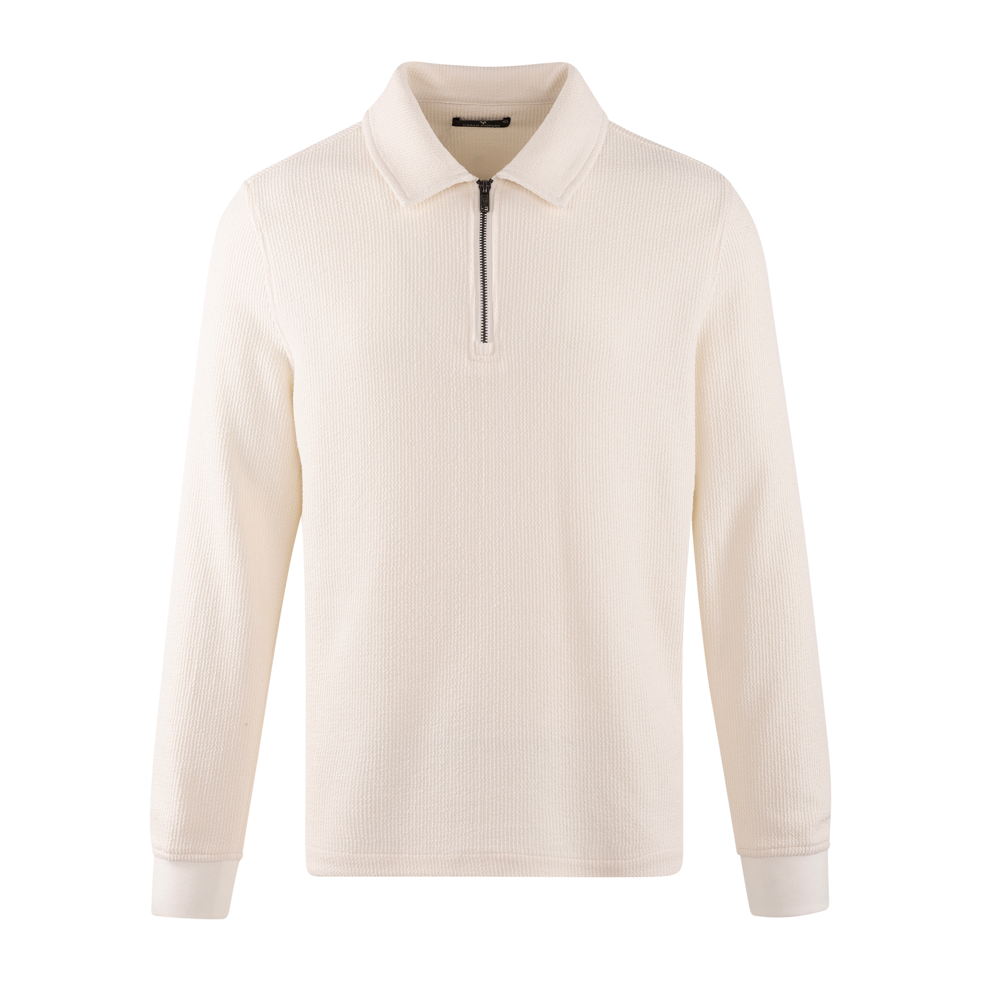 Urban Pioneers Male Emanuel Half-zip SWEATER CREAM