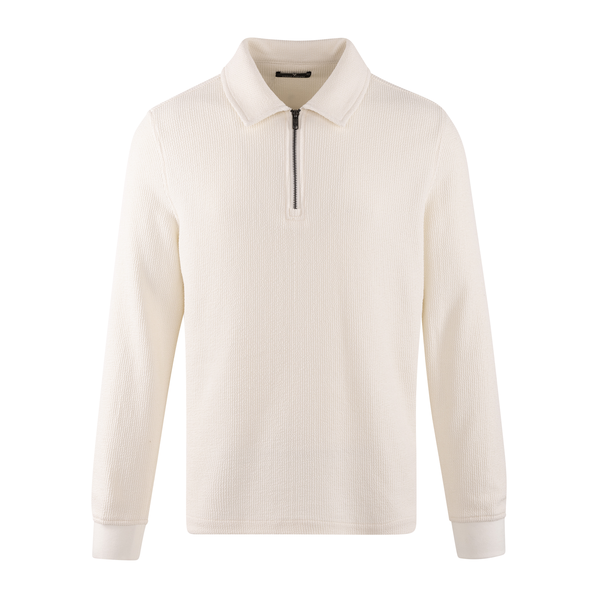 Urban Pioneers Male Emanuel Half-zip SWEATER CREAM