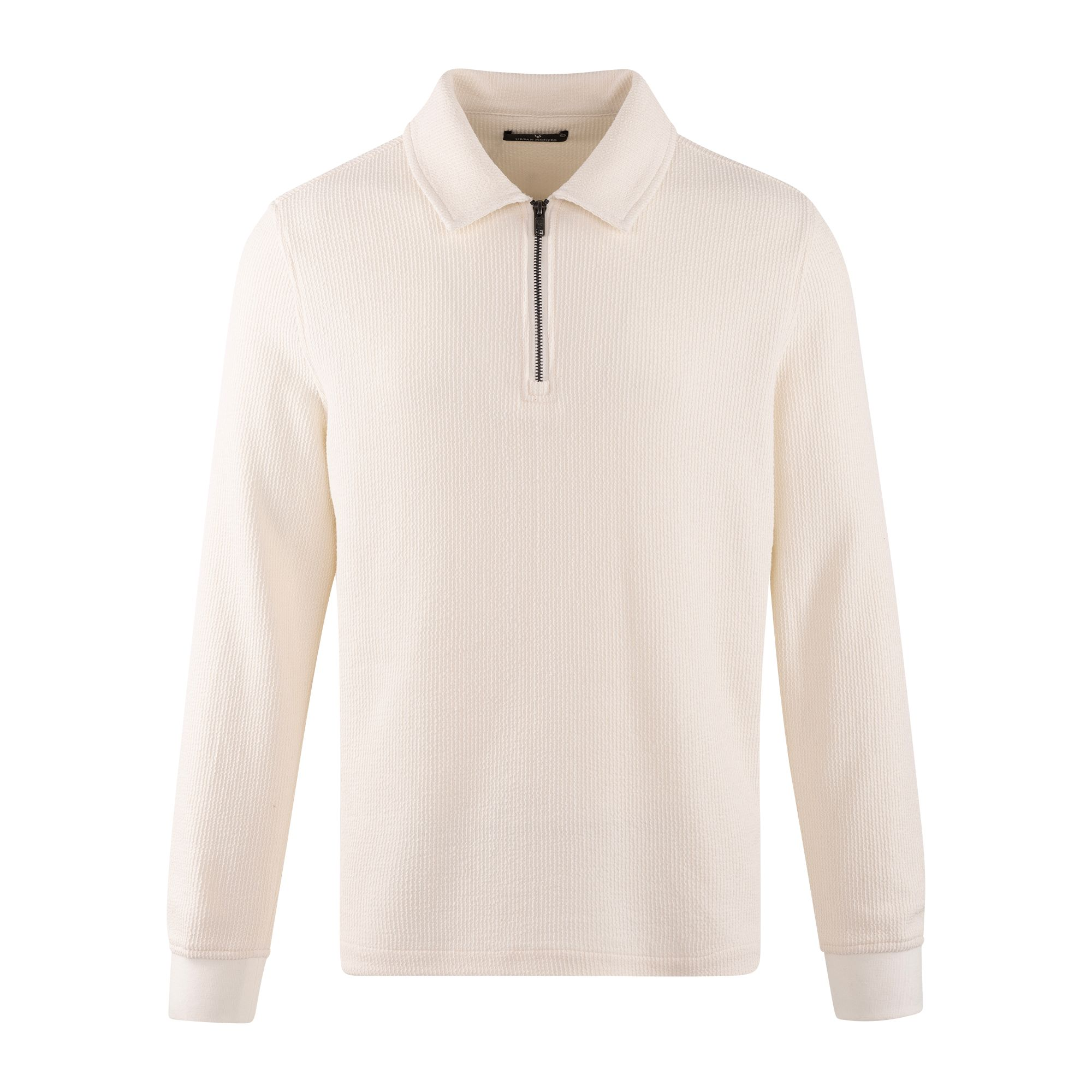 Urban Pioneers Male Emanuel Half-zip SWEATER CREAM