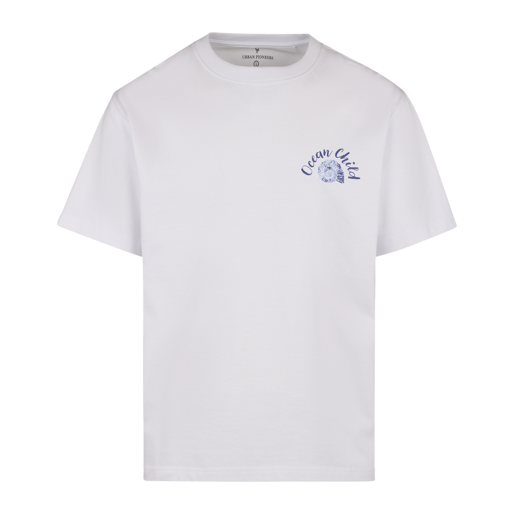 Urban Pioneers Male Enea Tee T-SHIRT WHITE OCEAN CHILD
