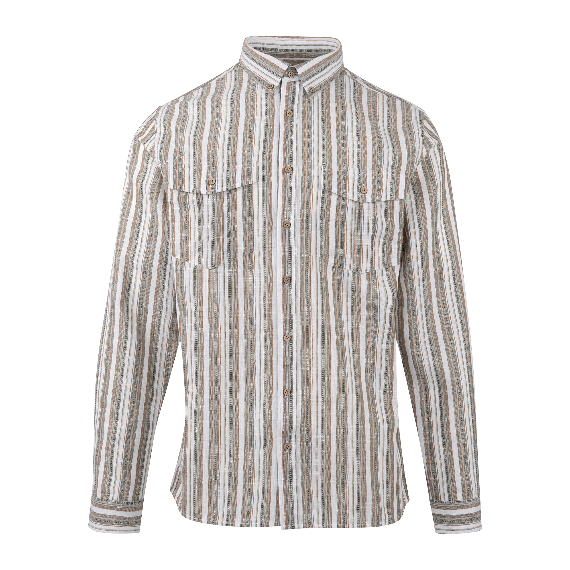 Urban Pioneers Male Etienne Shirt SHIRT BROWN MULTI