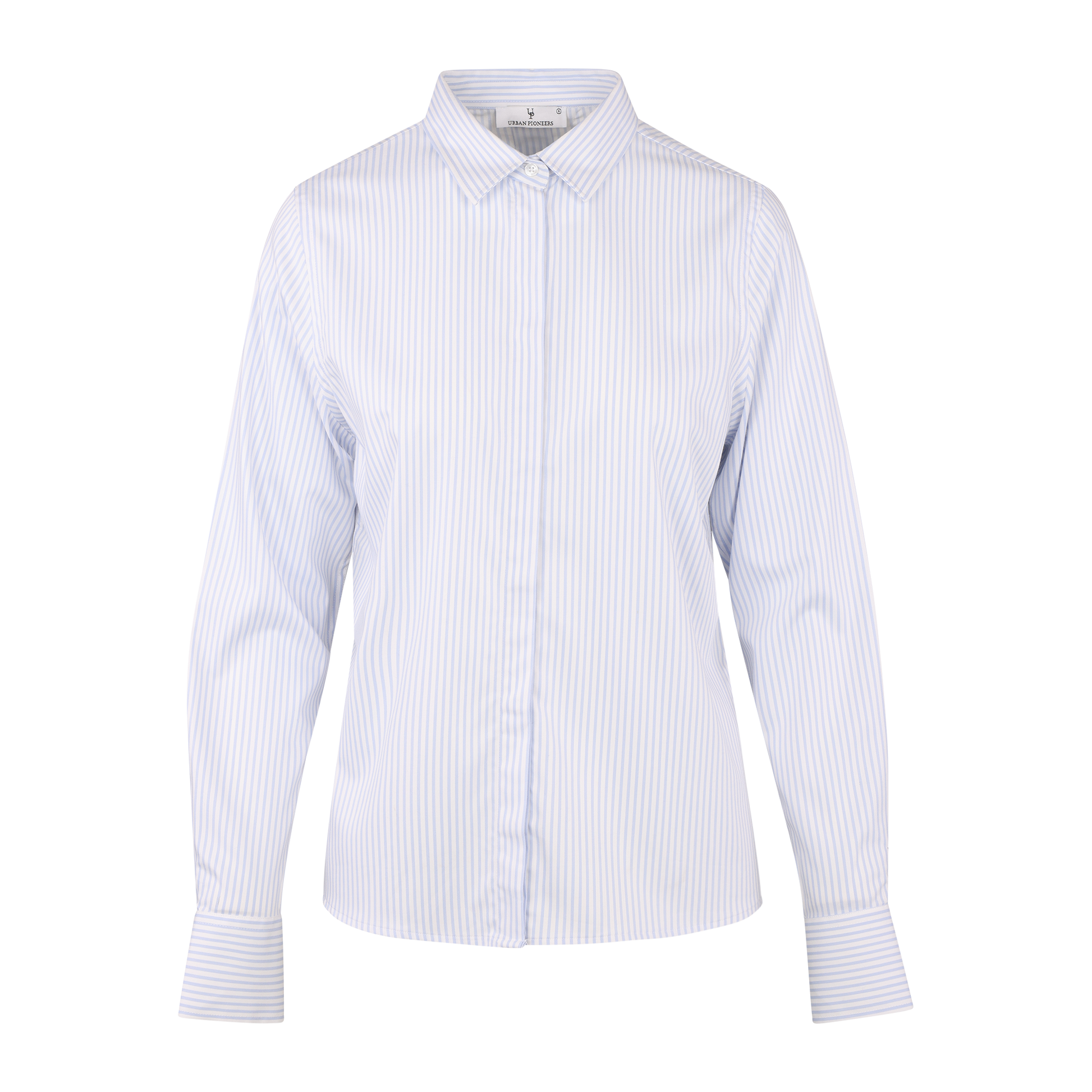 Urban Pioneers Female Evita LS Shirt SHIRT WHITE/PALE BLUE