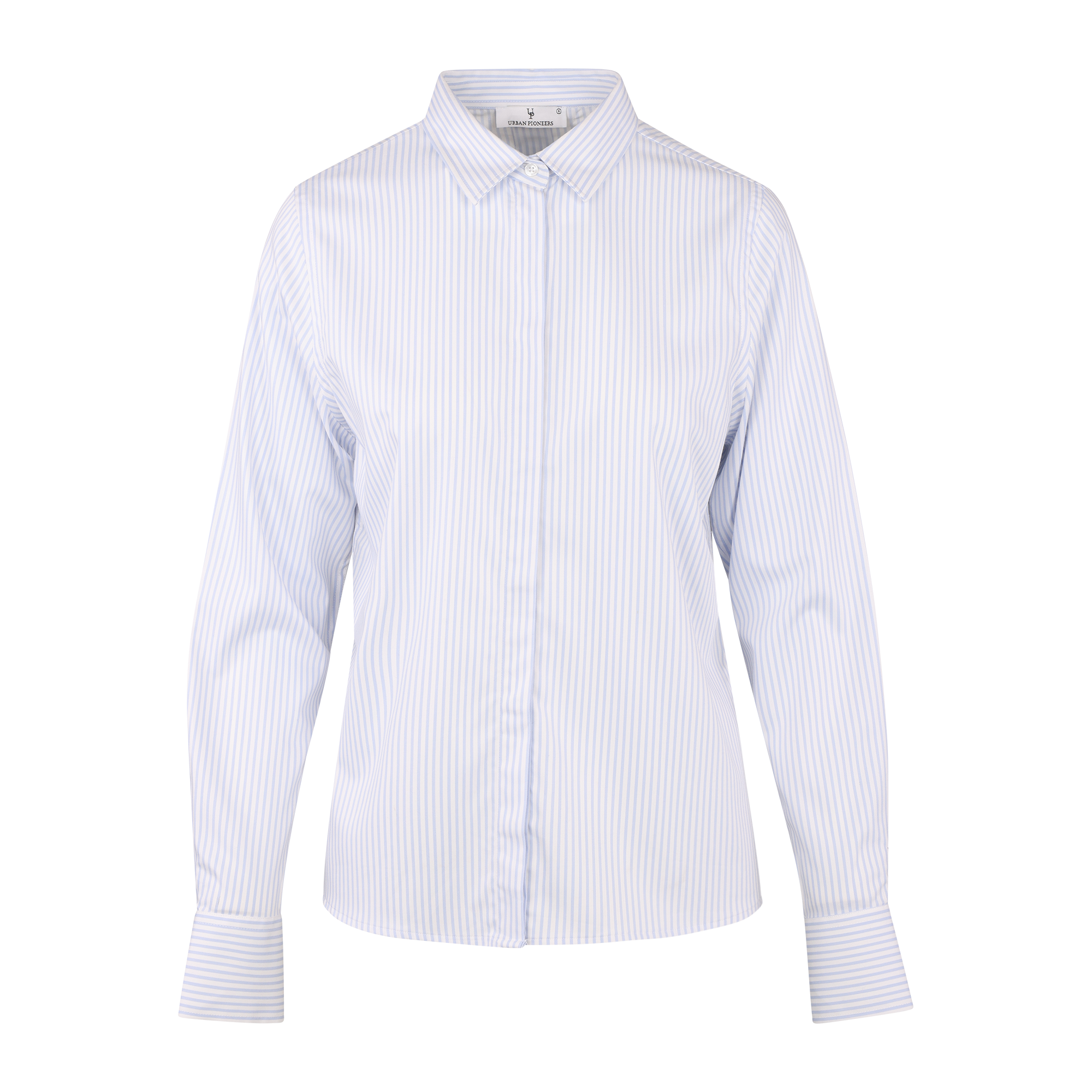 Urban Pioneers Female Evita LS Shirt SHIRT WHITE/PALE BLUE