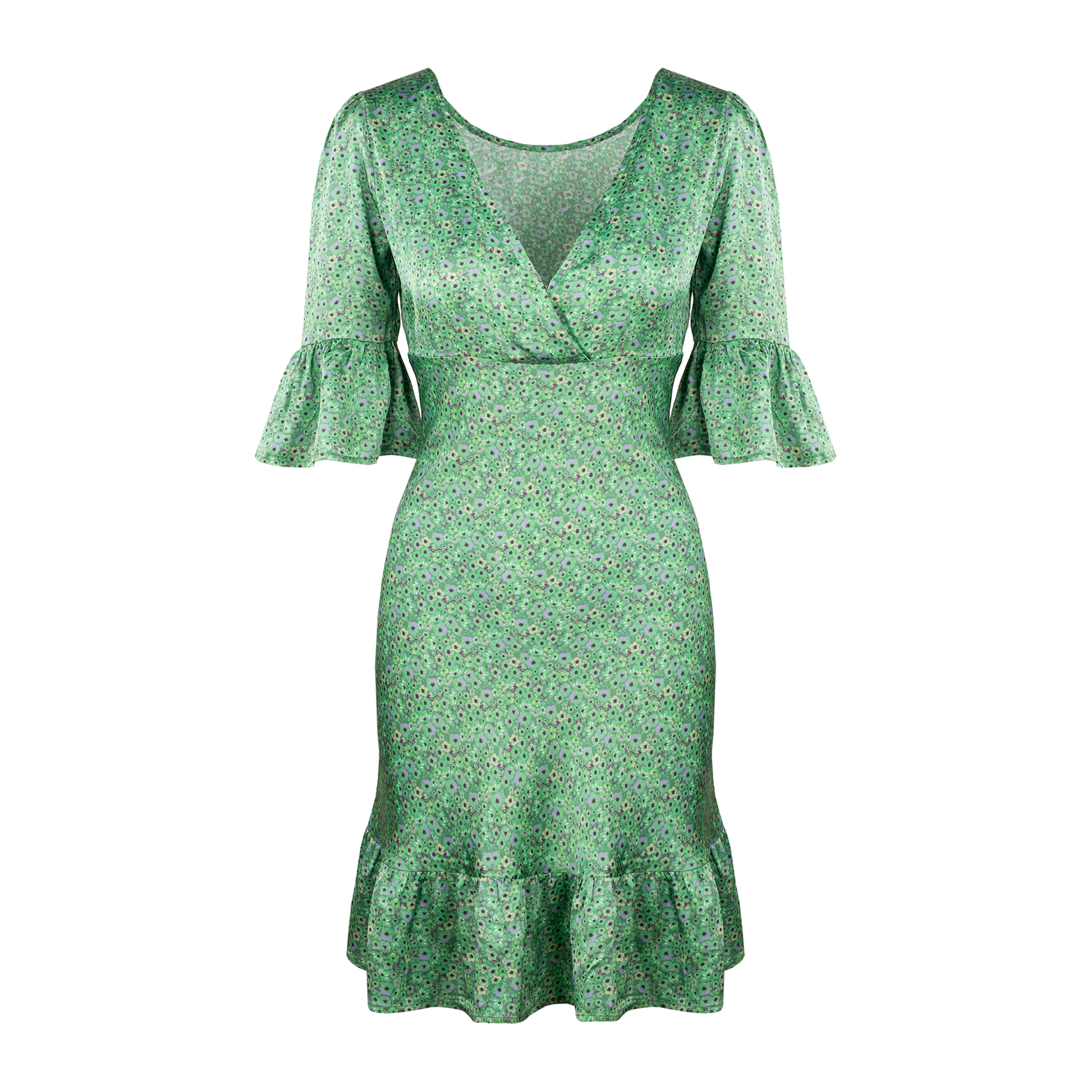 Urban Pioneers Female Florence Dress DRESS GREEN AOP