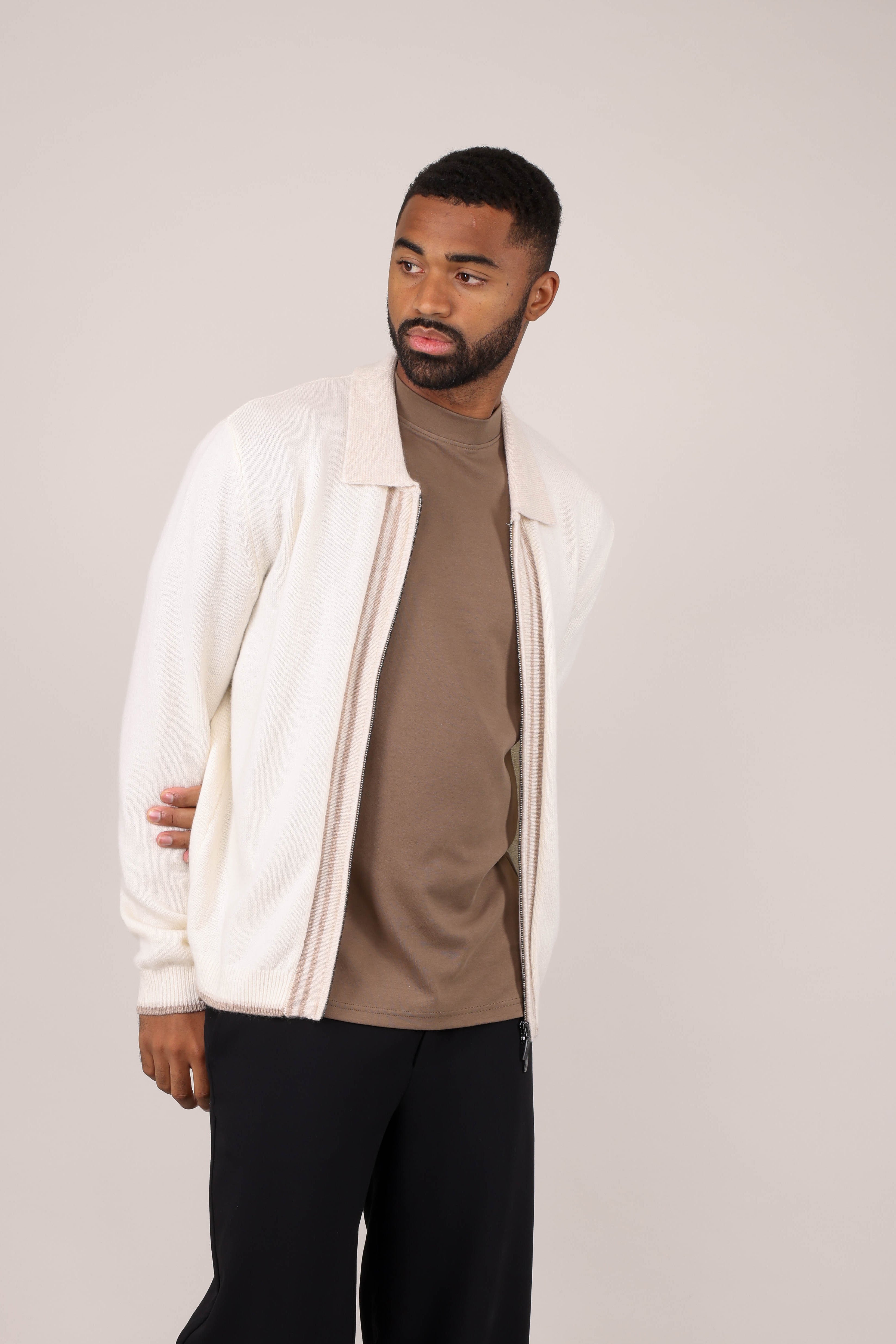 Urban Pioneers Male Ford zip CARDIGAN CAMEL