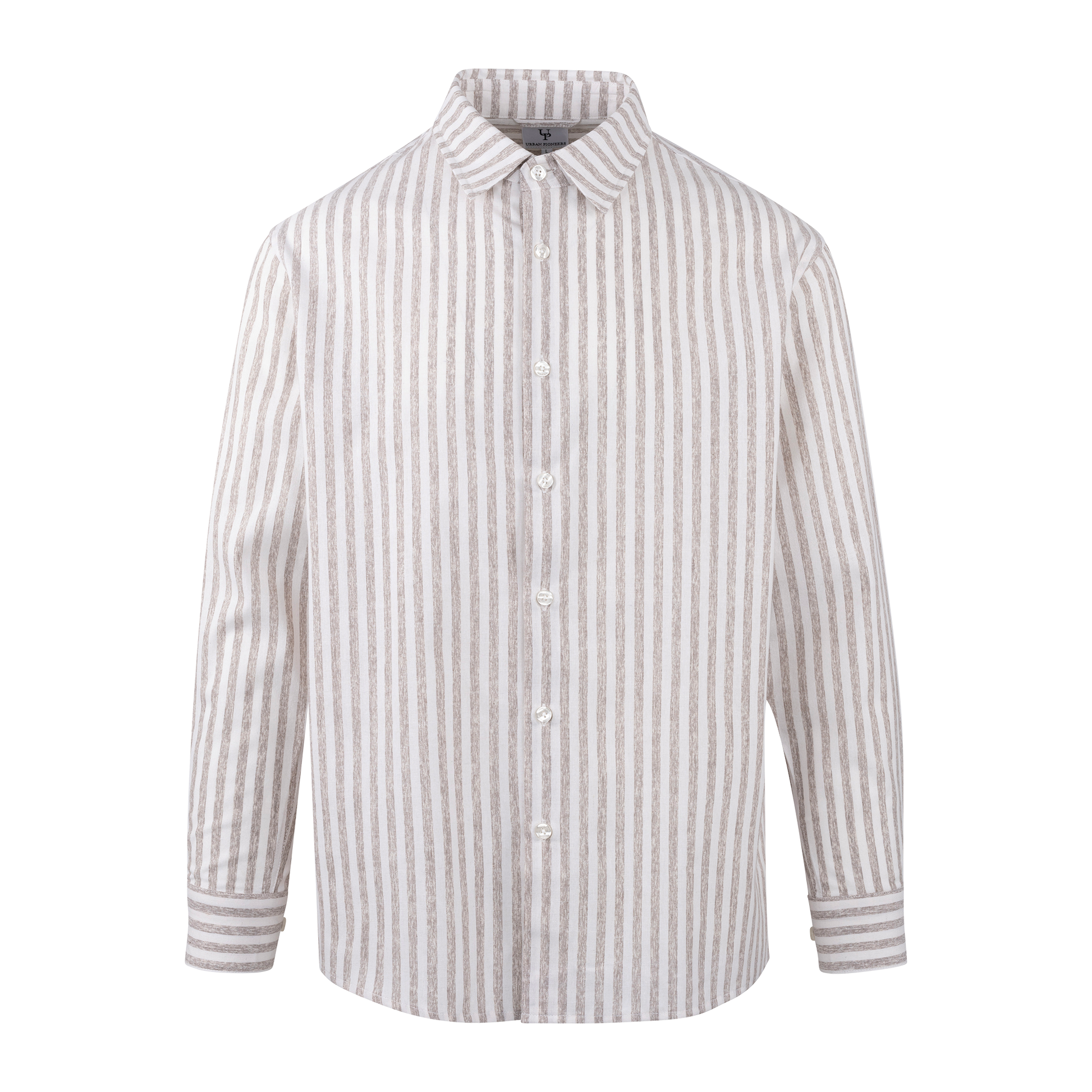Urban Pioneers Male Gilmar Shirt SHIRT BROWN STRIPE