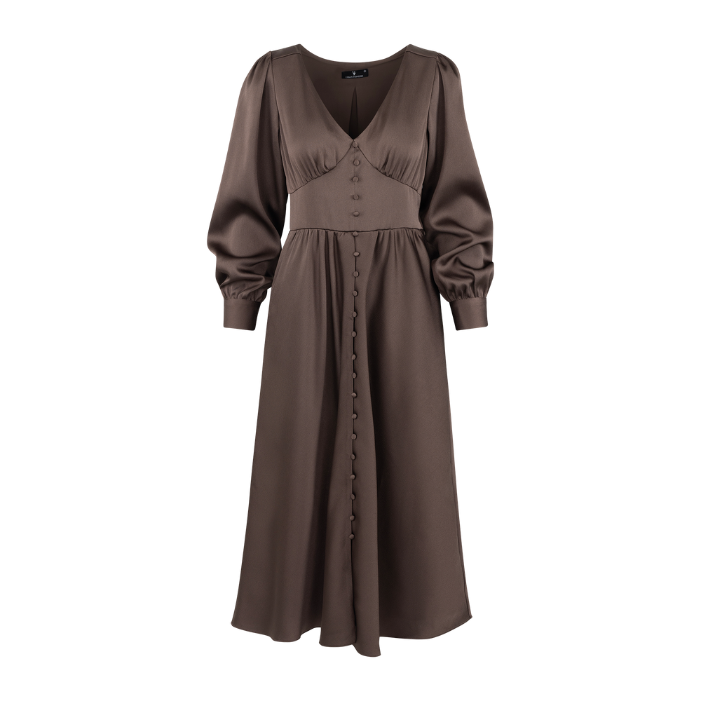 Urban Pioneers Female Isolde Dress DRESS CHOCOLATE BROWN