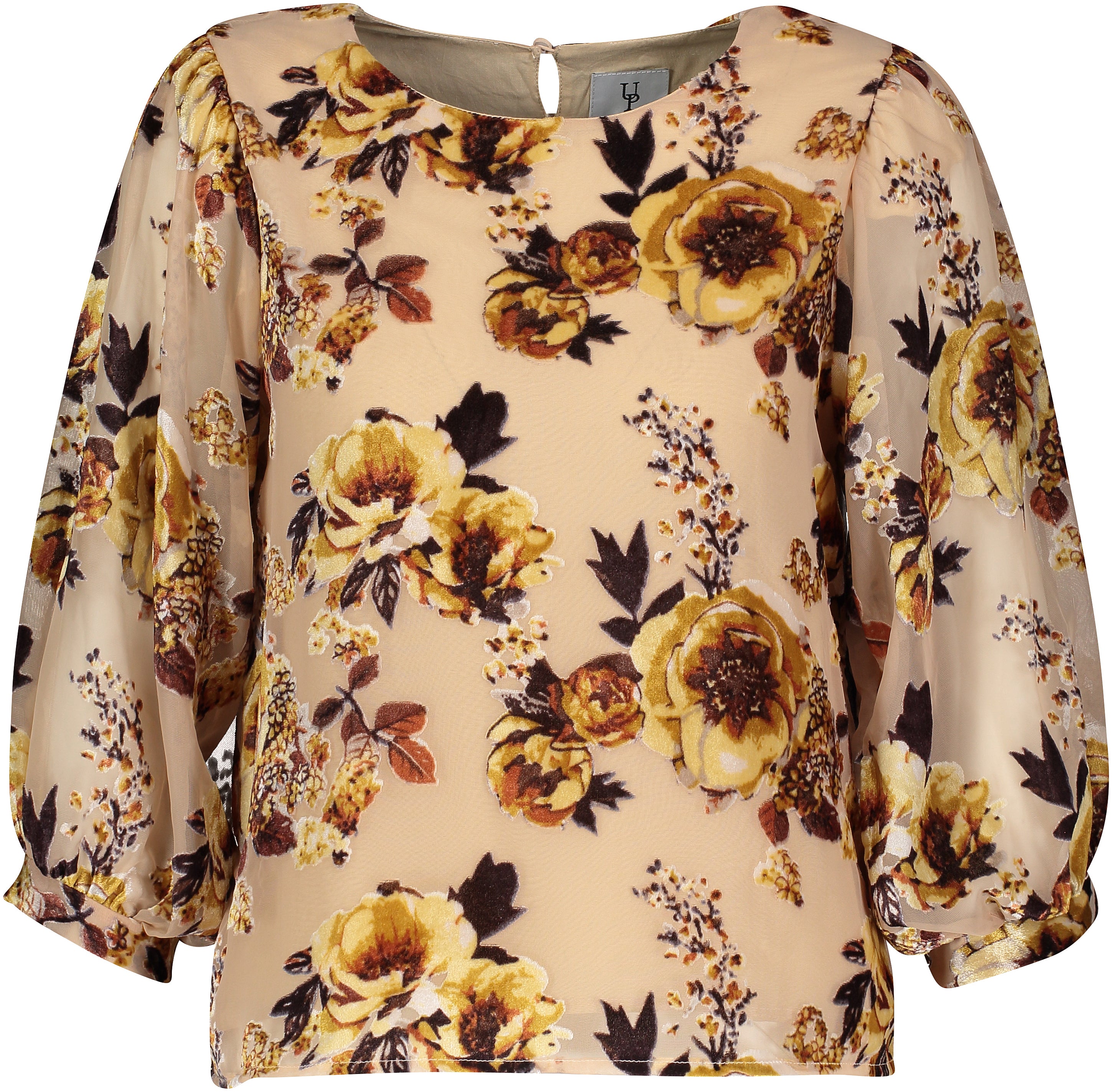 Urban Pioneers Female Jules Top TOP BEIGE AOP
