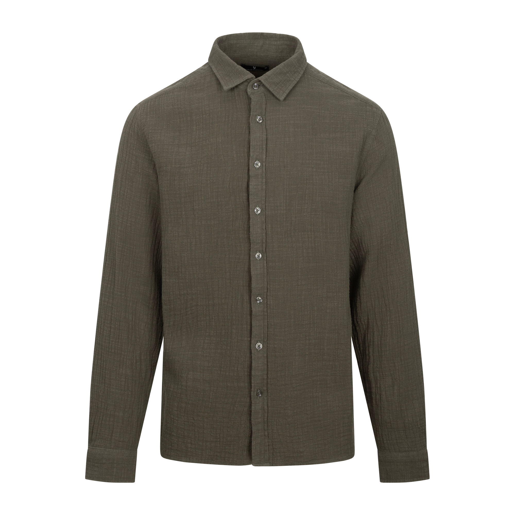 Urban Pioneers Male Kristian LS Shirt SHIRT OLIVE