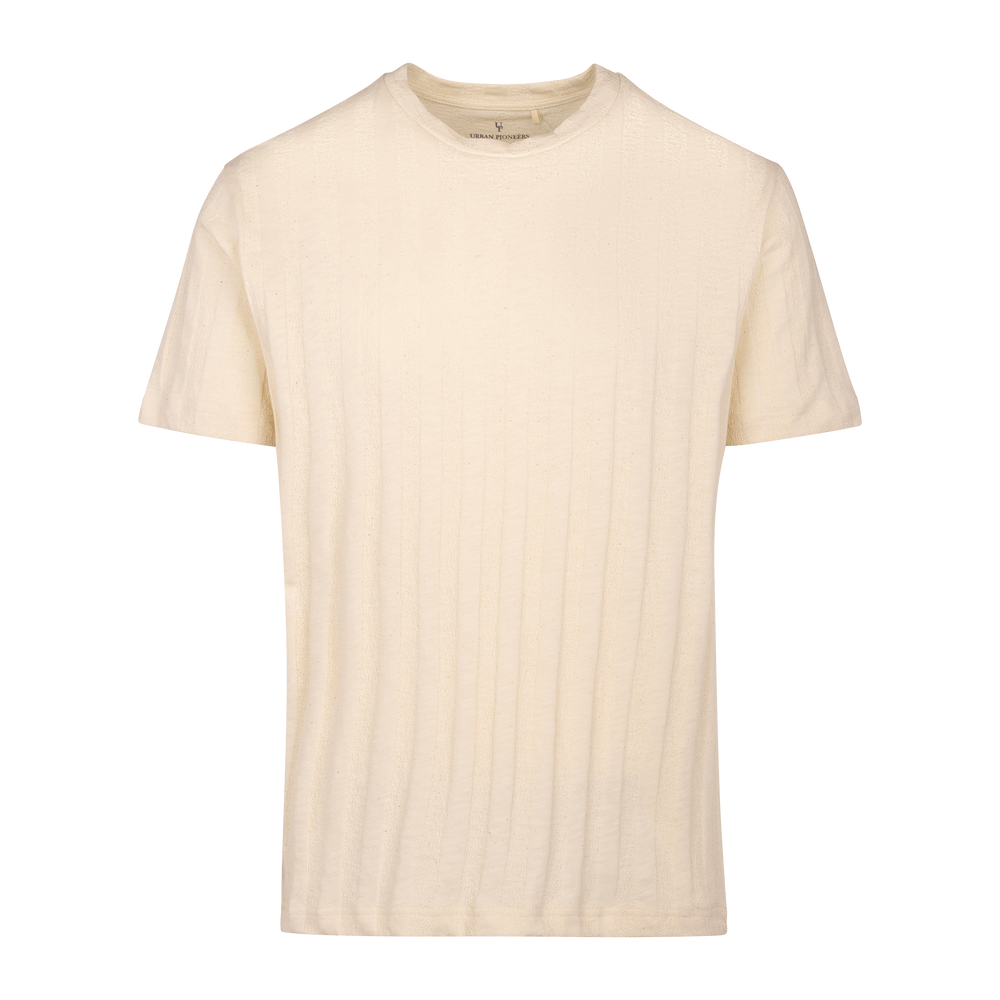 Urban Pioneers Male Leonell Tee T-SHIRT CREAM