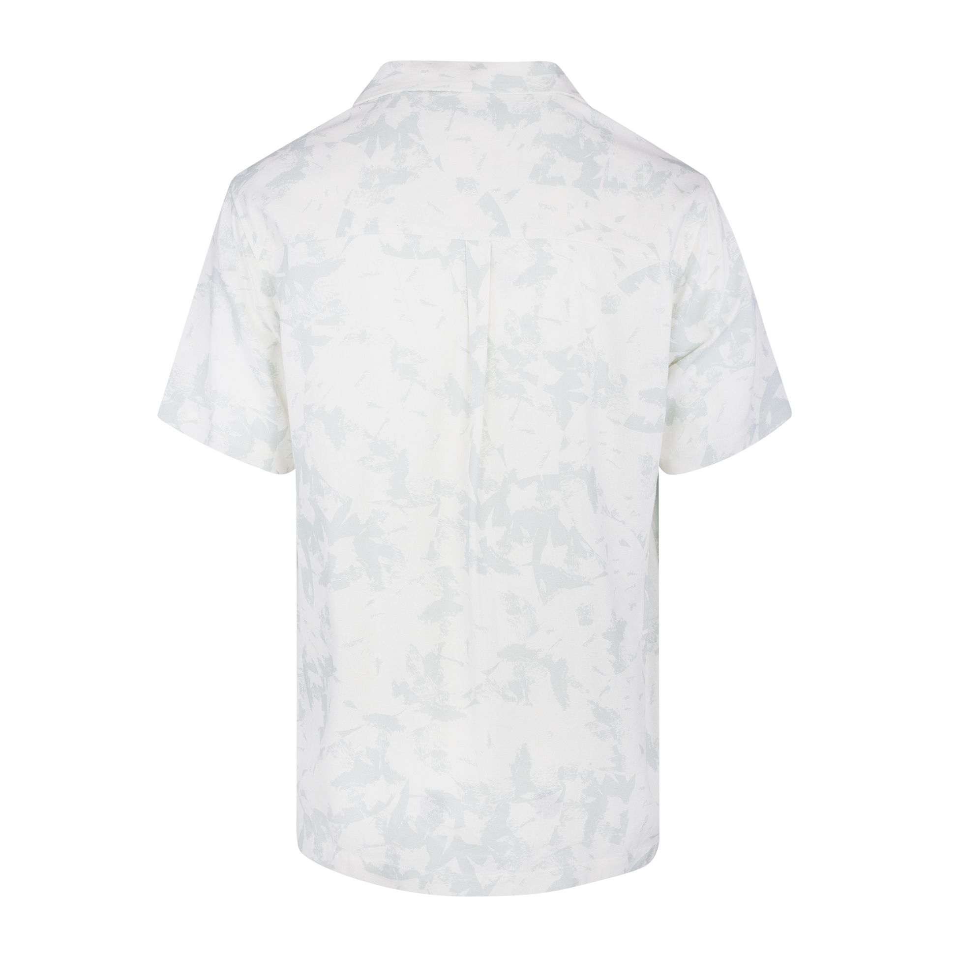 Urban Pioneers Male Luciano SS SHIRT LIGHT GREEN AOP