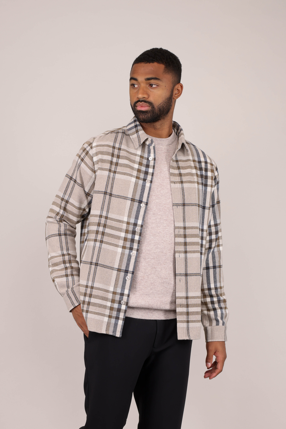Urban Pioneers Male Made Shirt SHIRT SAND CHECK
