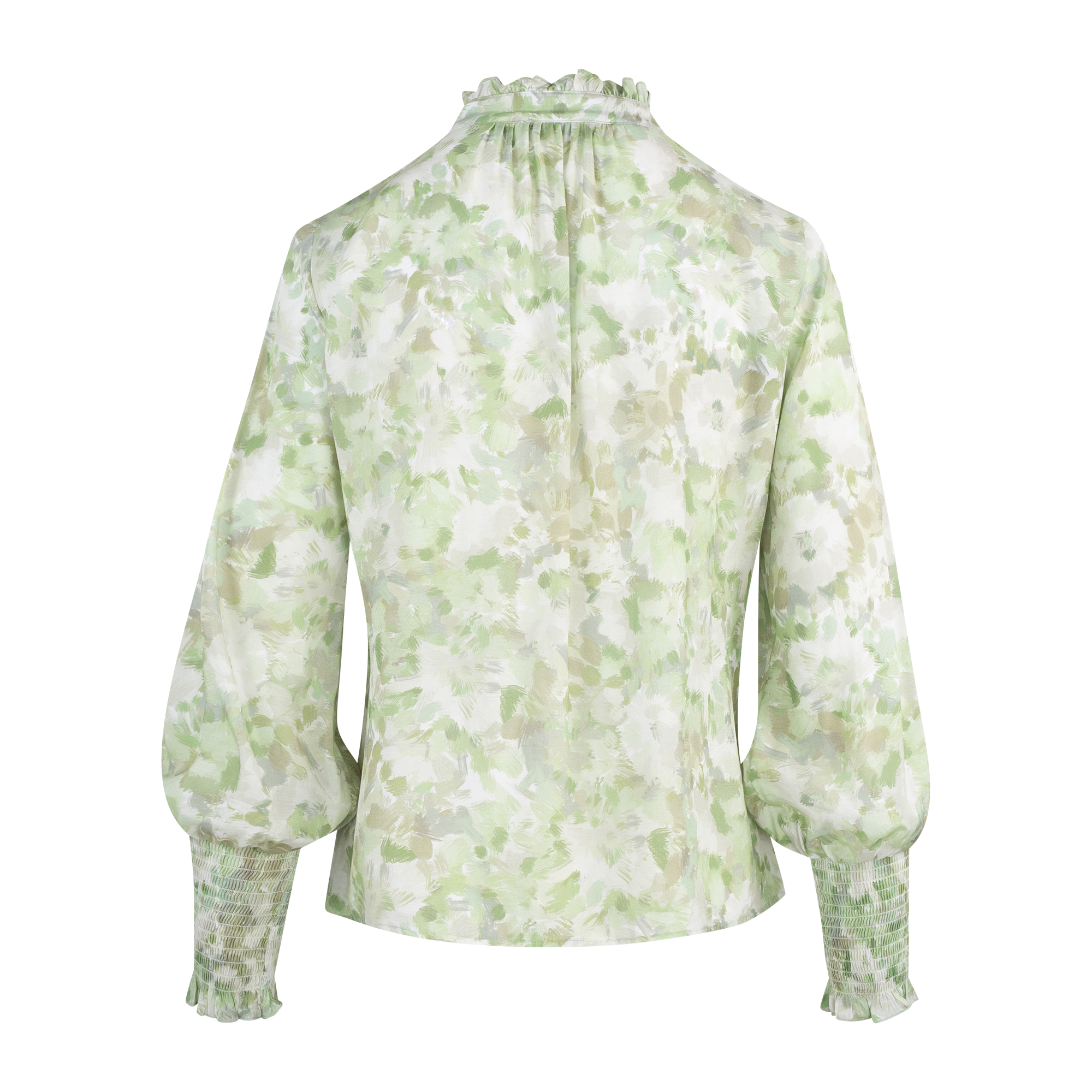 Urban Pioneers Female Merry Blouse BLOUSE GREEN AOP
