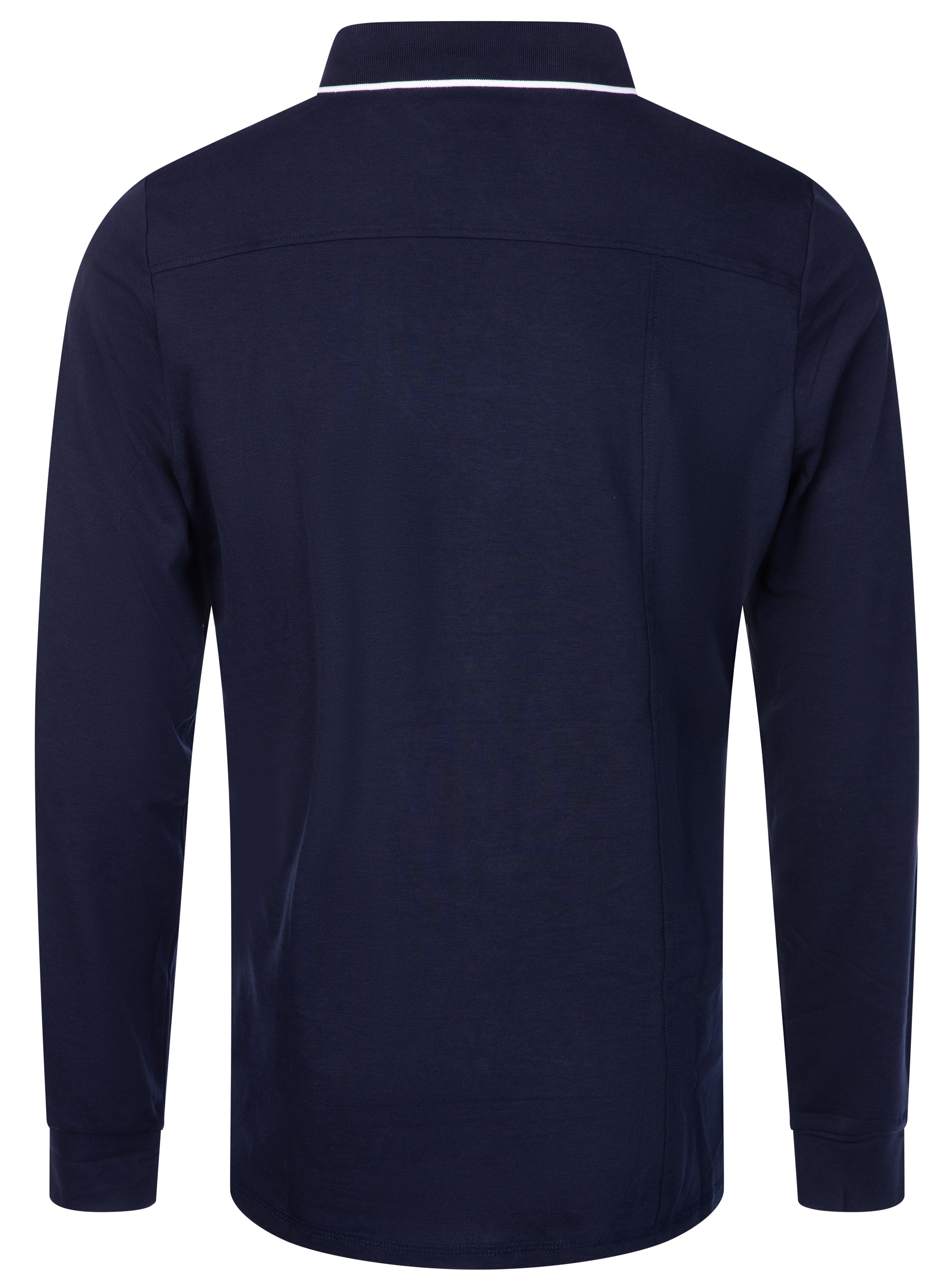 Urban Pioneers Male Oliver LS Pique PIQUE NAVY