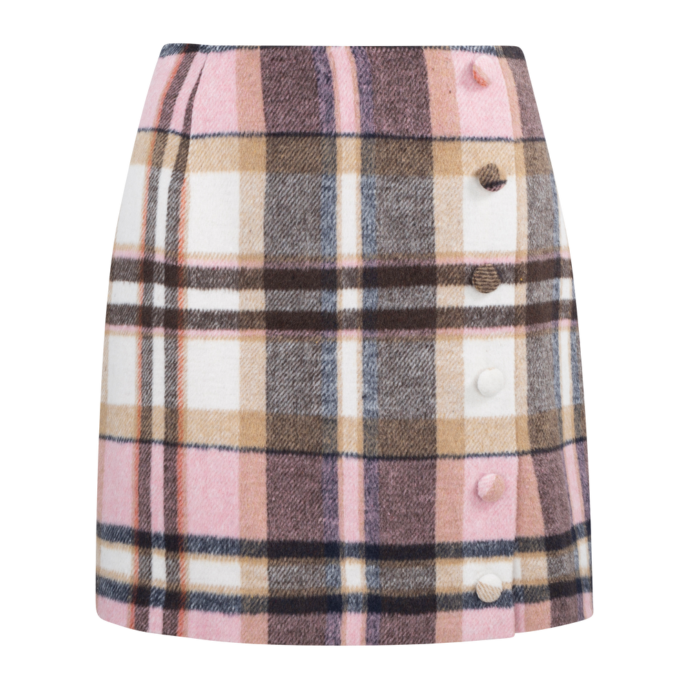Urban Pioneers Female Petra Skirt SKIRT PINK CHECK