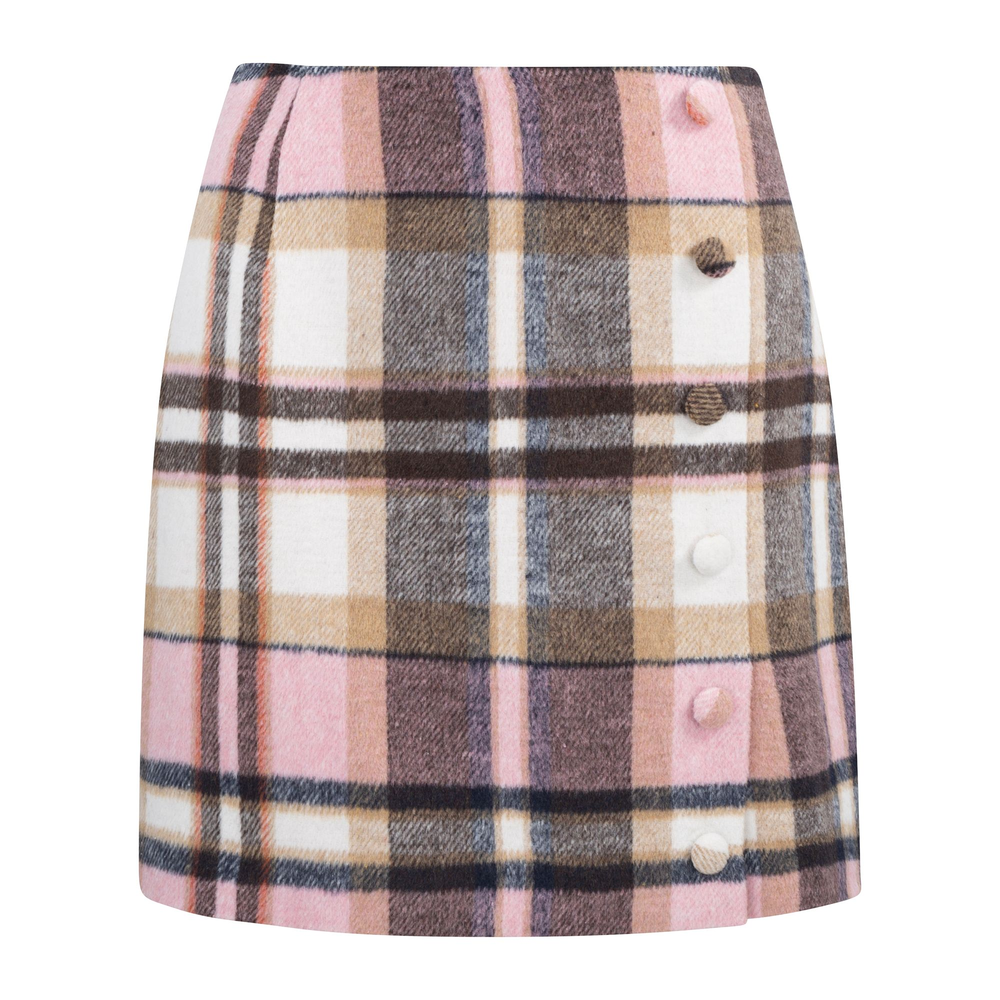 Urban Pioneers Female Petra Skirt SKIRT PINK CHECK