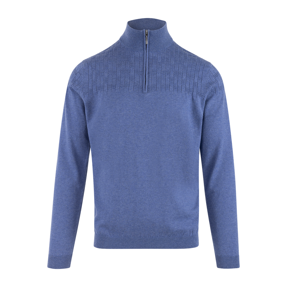 Urban Pioneers Male Phillis Half-zip SWEATER DENIM