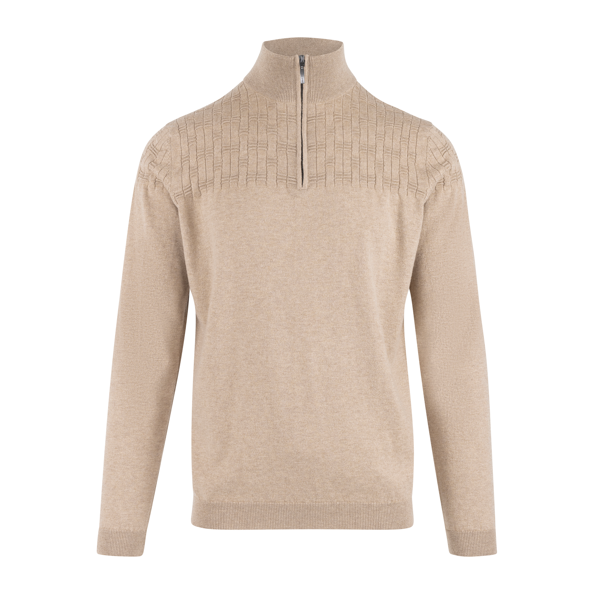 Urban Pioneers Male Phillis Half-zip SWEATER OATMEAL