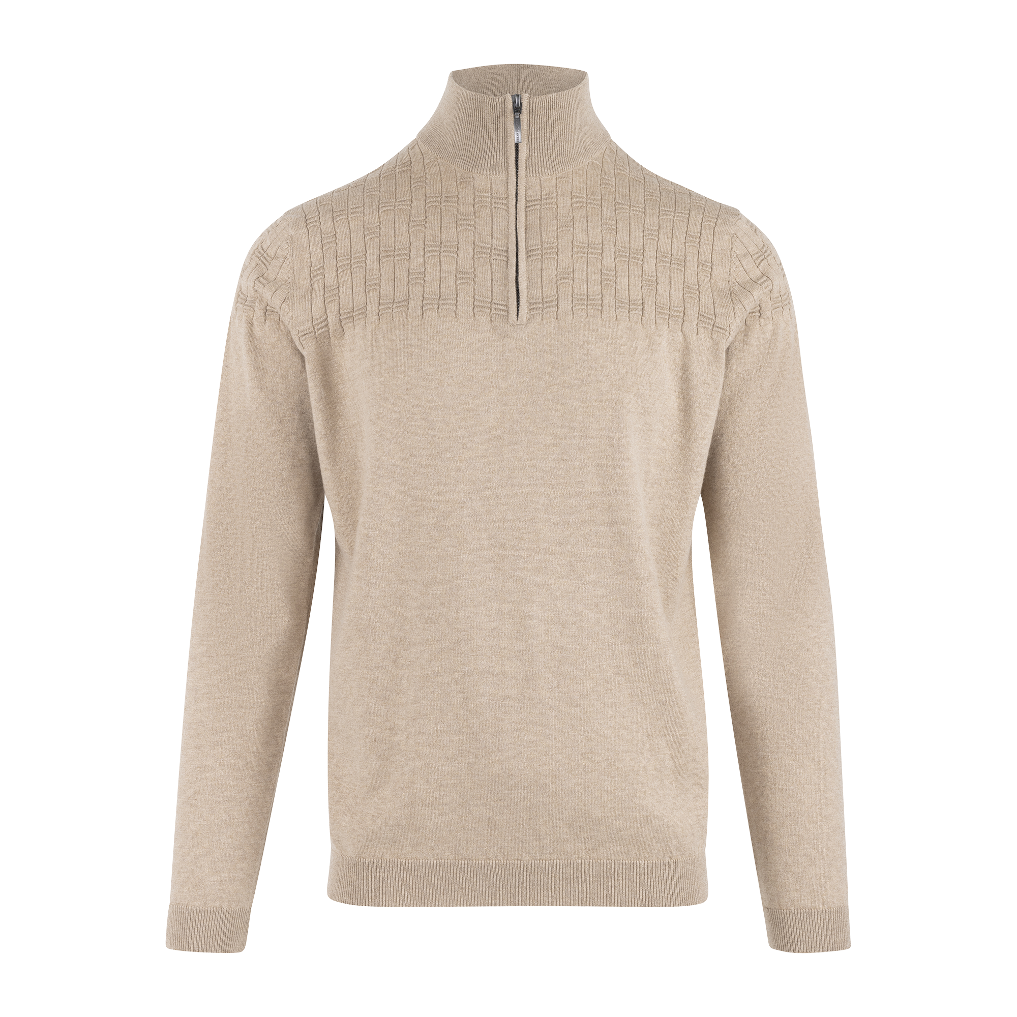 Urban Pioneers Male Phillis Half-zip SWEATER OATMEAL